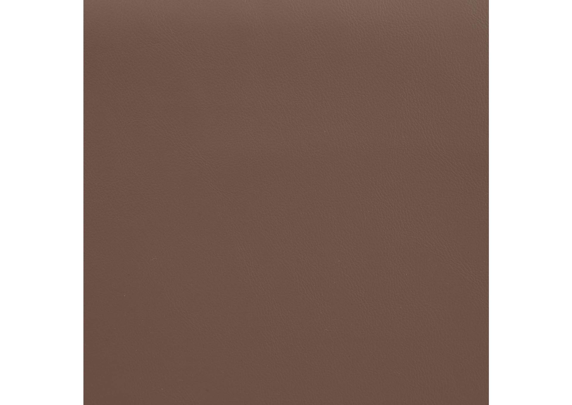 Comfy Brown Vegan Leather Modular Ottoman image 5