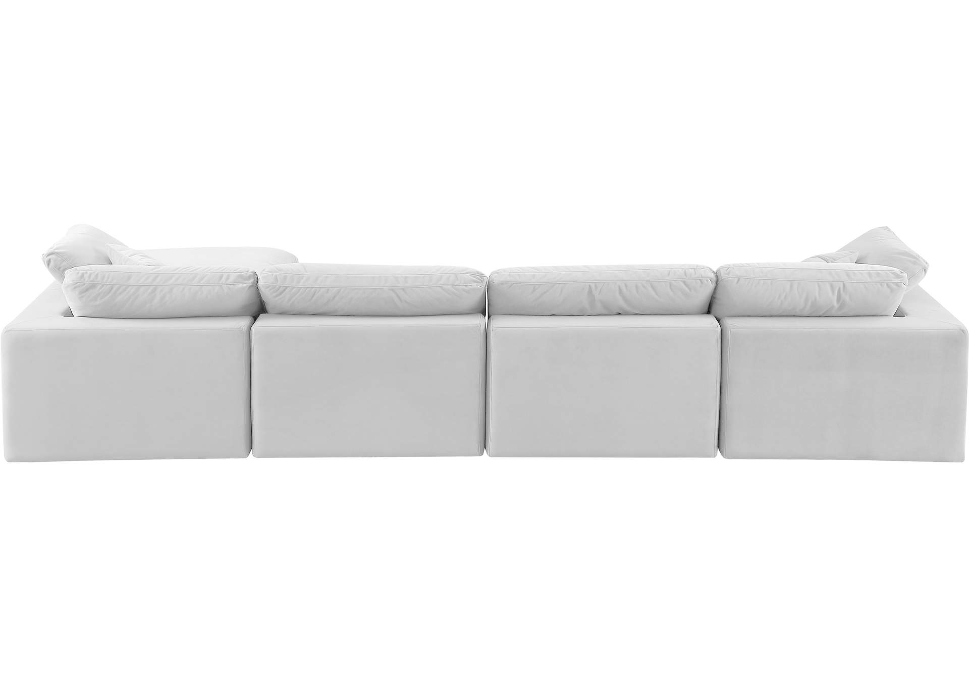 Comfy Cream Velvet Modular Sectional