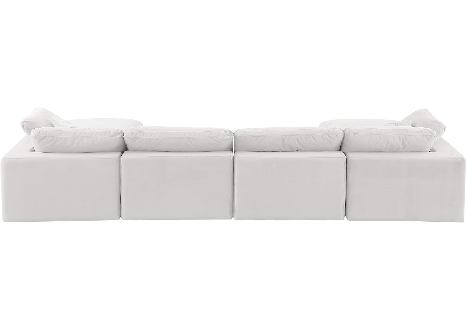 Comfy Cream Velvet Modular Sectional