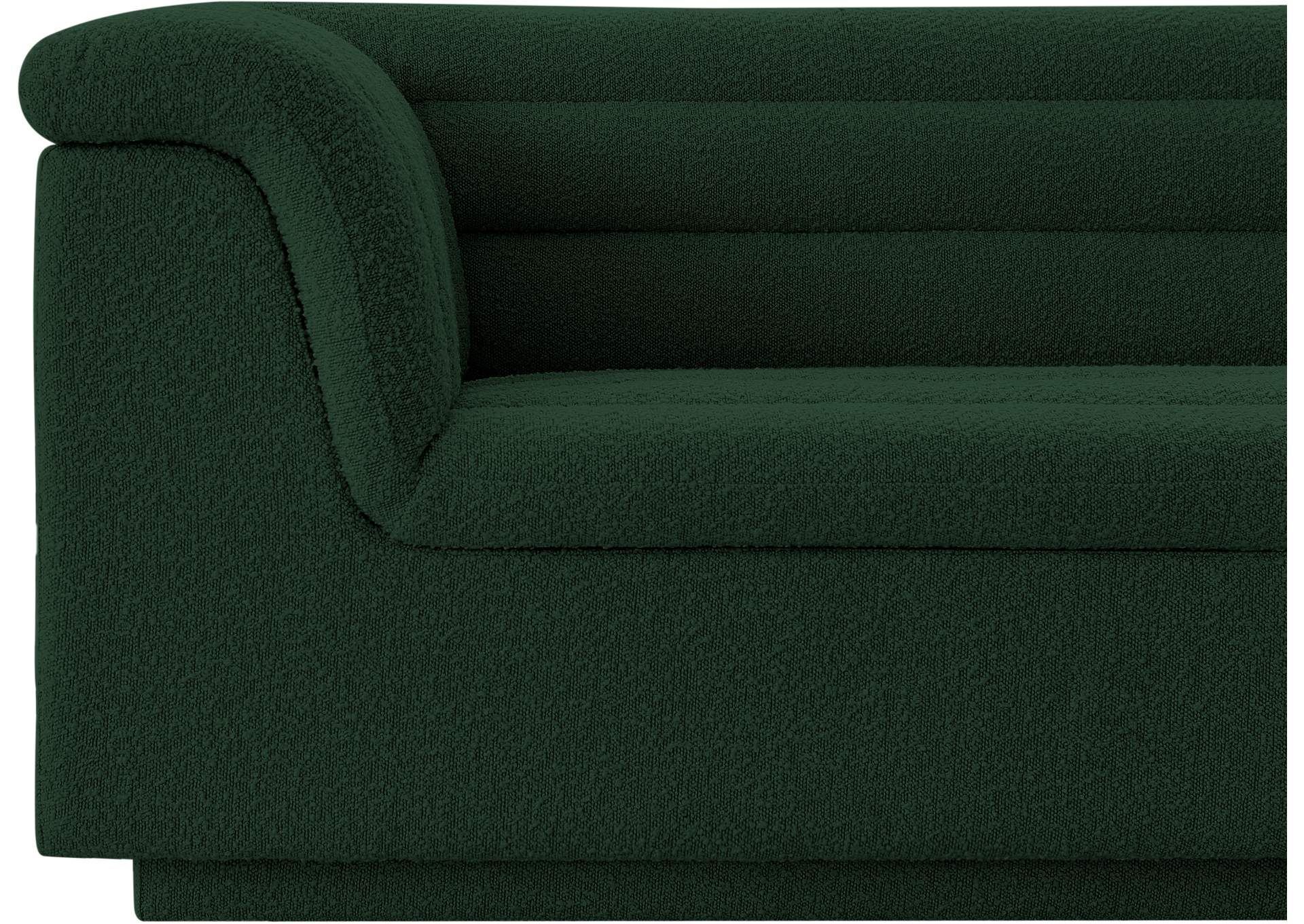 Cascade Green Boucle Fabric Chair