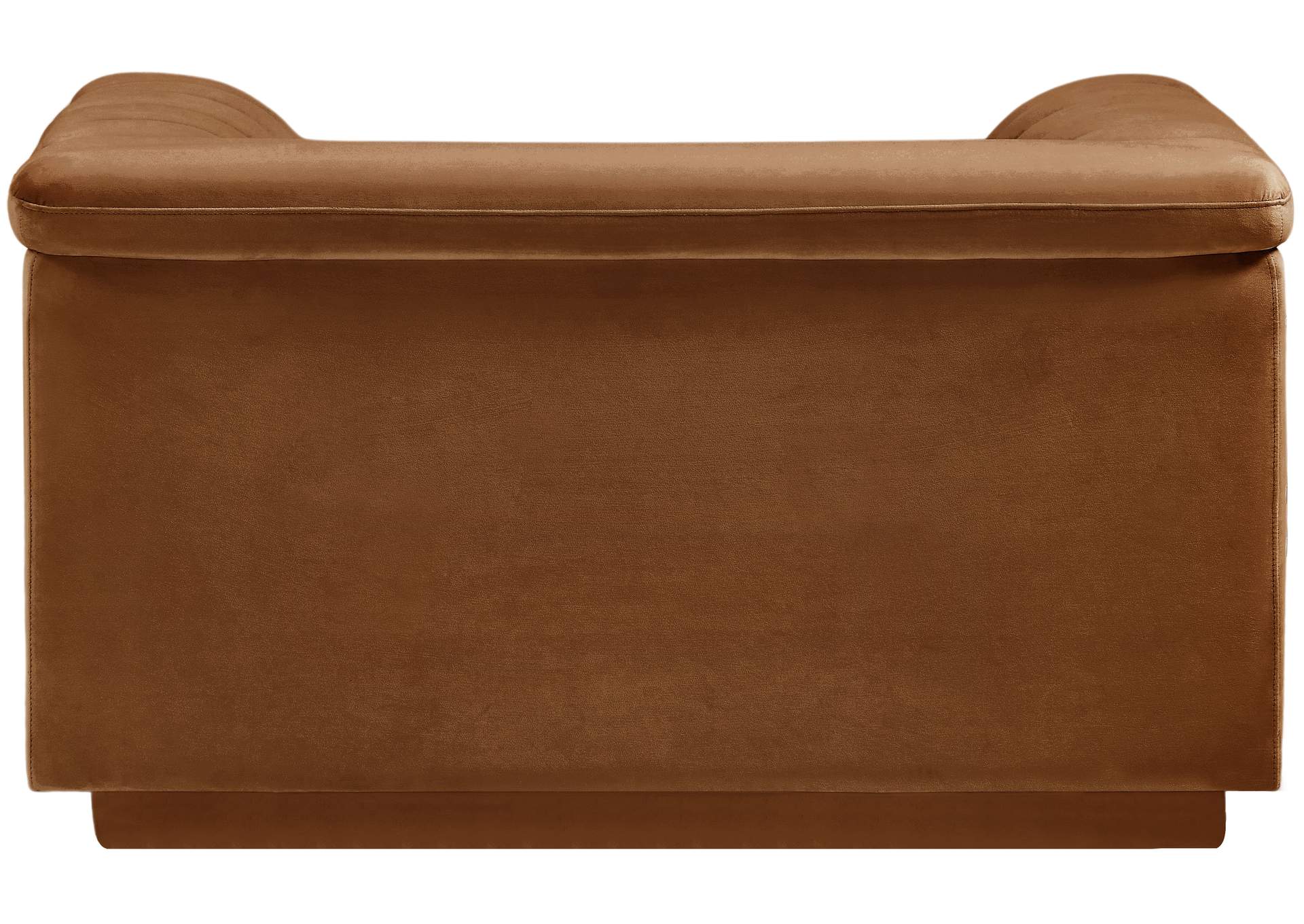 Cascade Saddle Velvet Fabric Chair