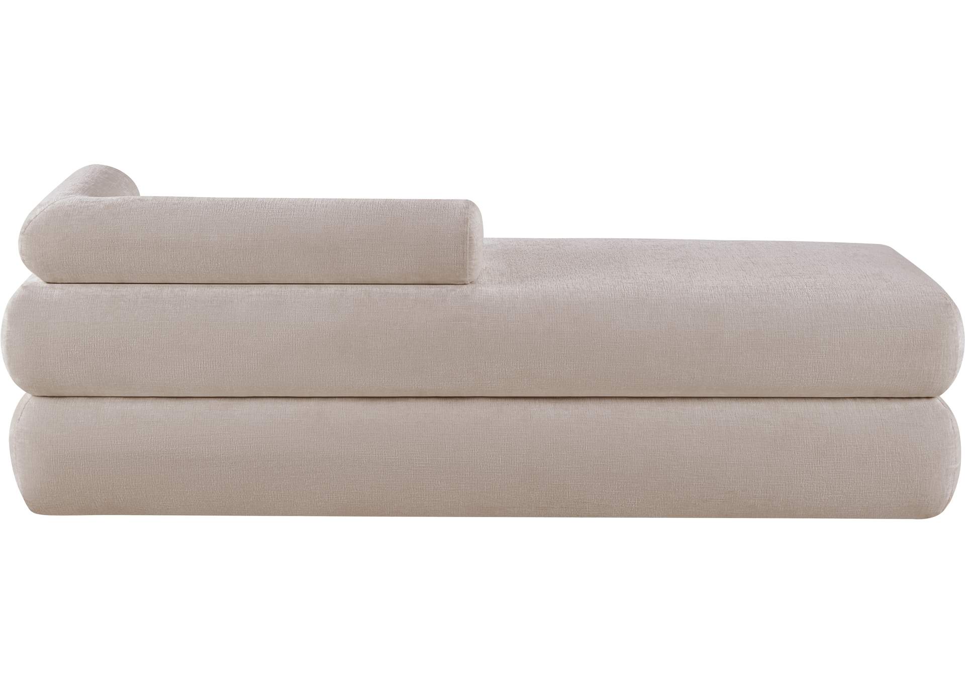 Kennedy Beige Chenille Fabric Bench image 6