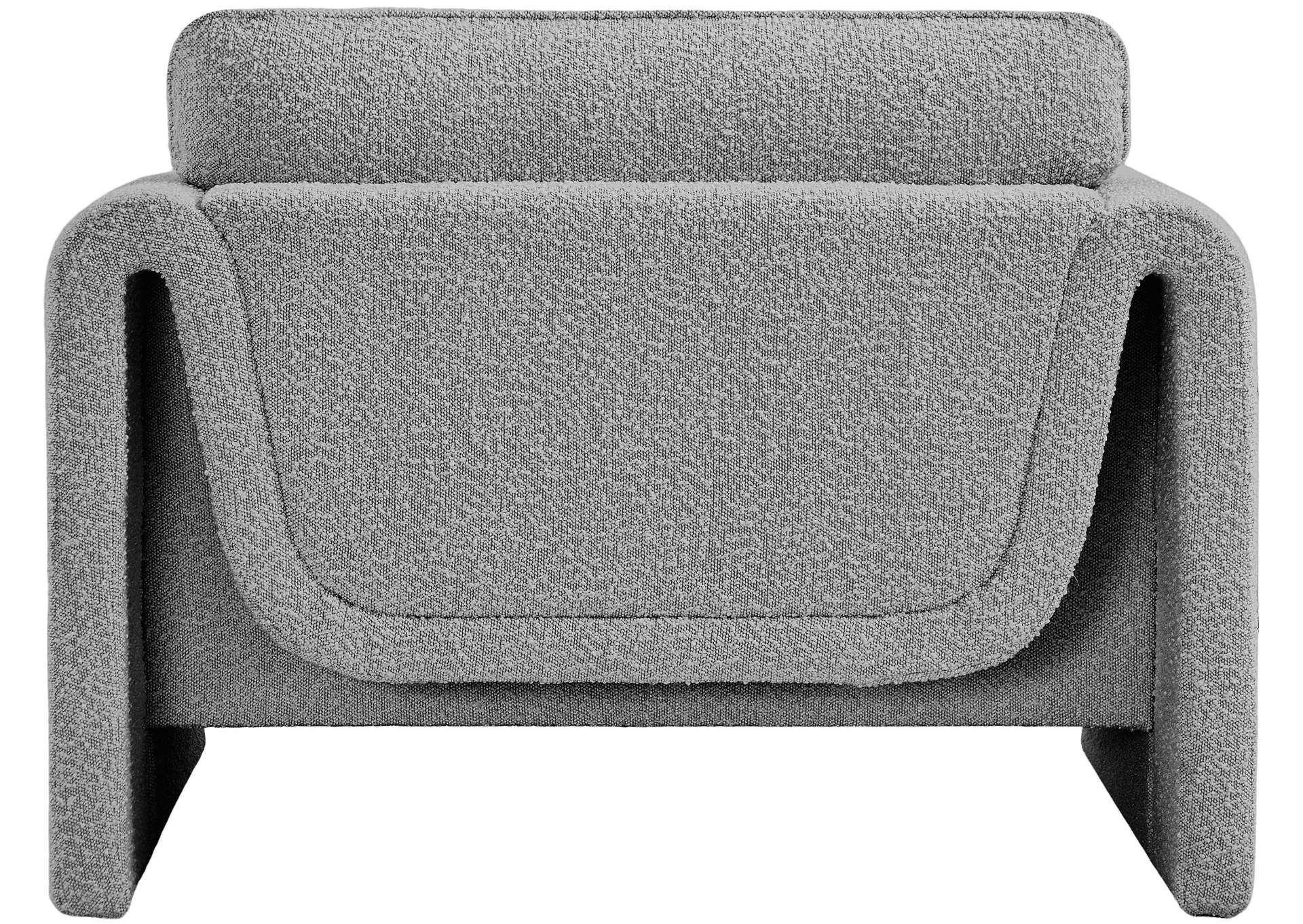 Stylus Grey Boucle Fabric Chair