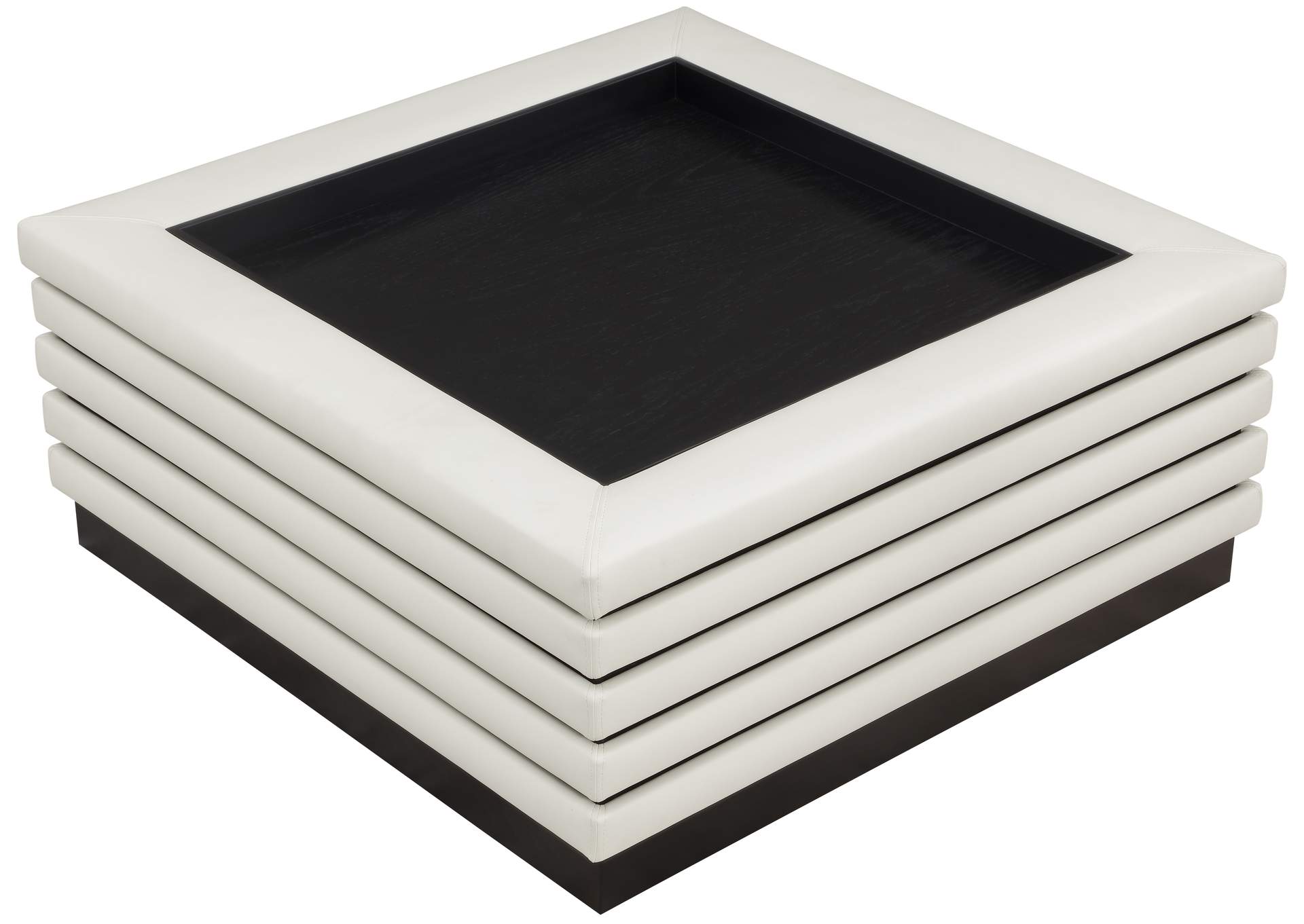 Rory Cream Vegan Leather Coffee Table