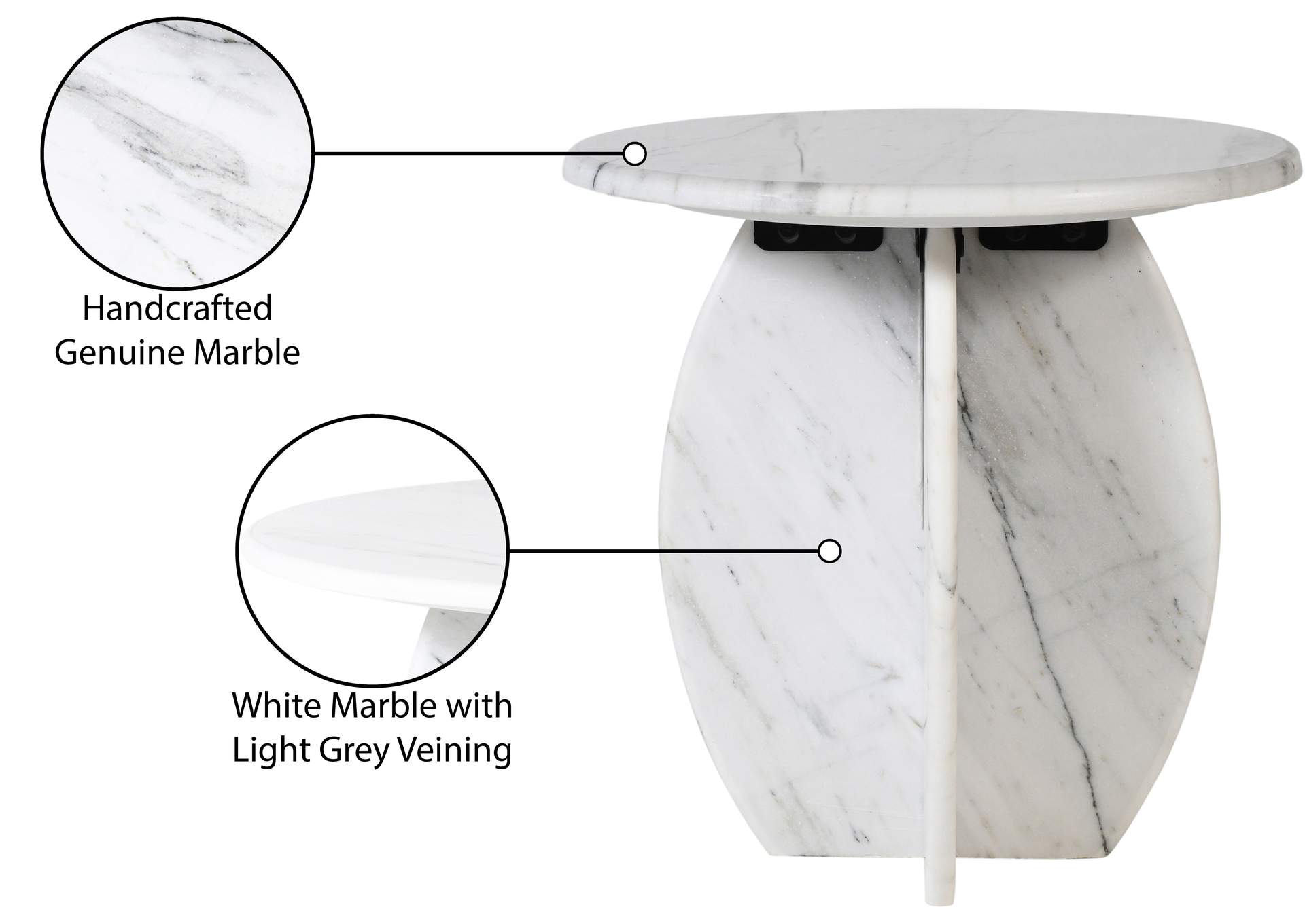 Formentera White End Table