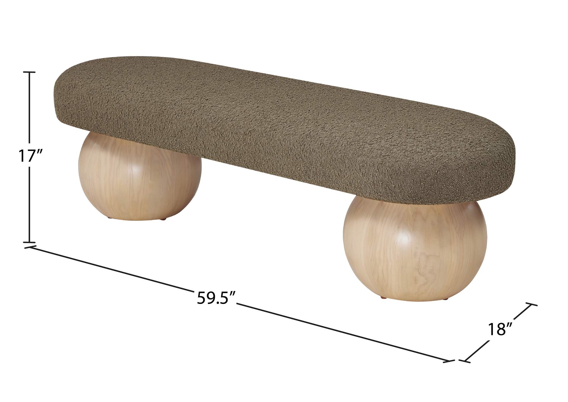 Bowie Olive Bench