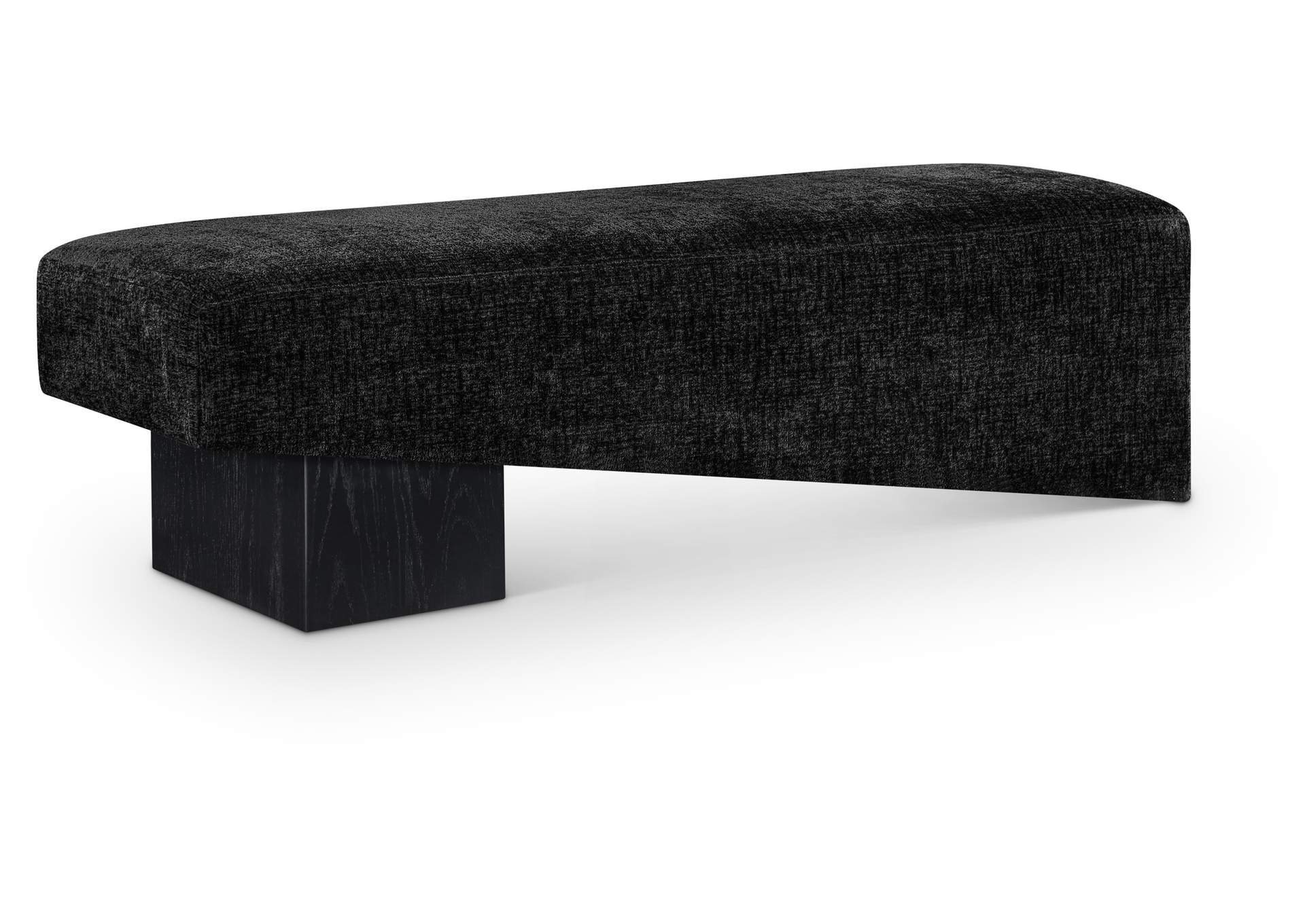 Alora Black Fabric Bench image 1