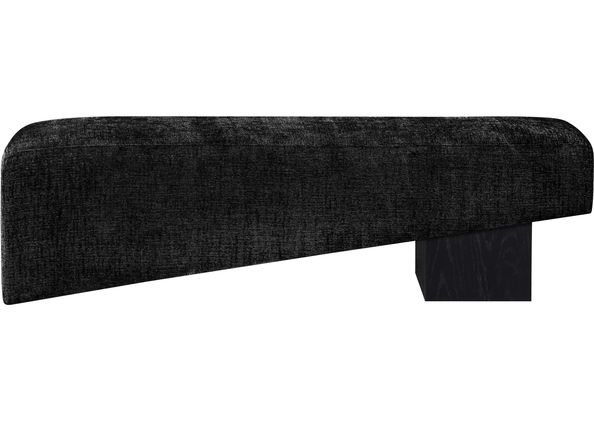 Alora Black Fabric Bench image 4