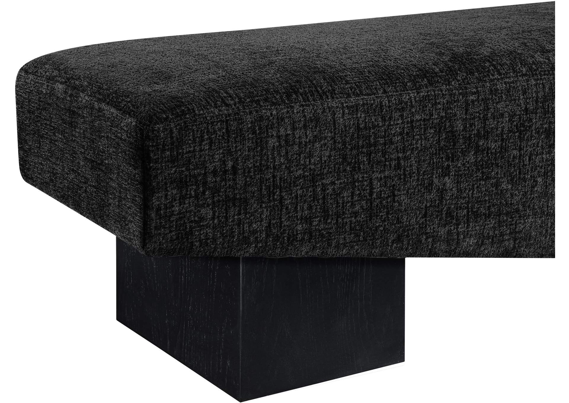 Alora Black Fabric Bench image 6