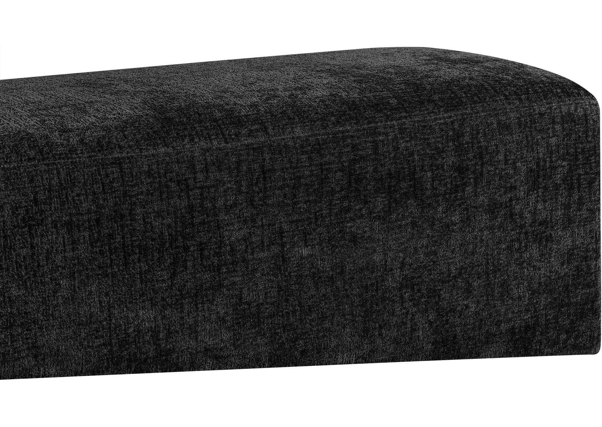 Alora Black Fabric Bench image 7