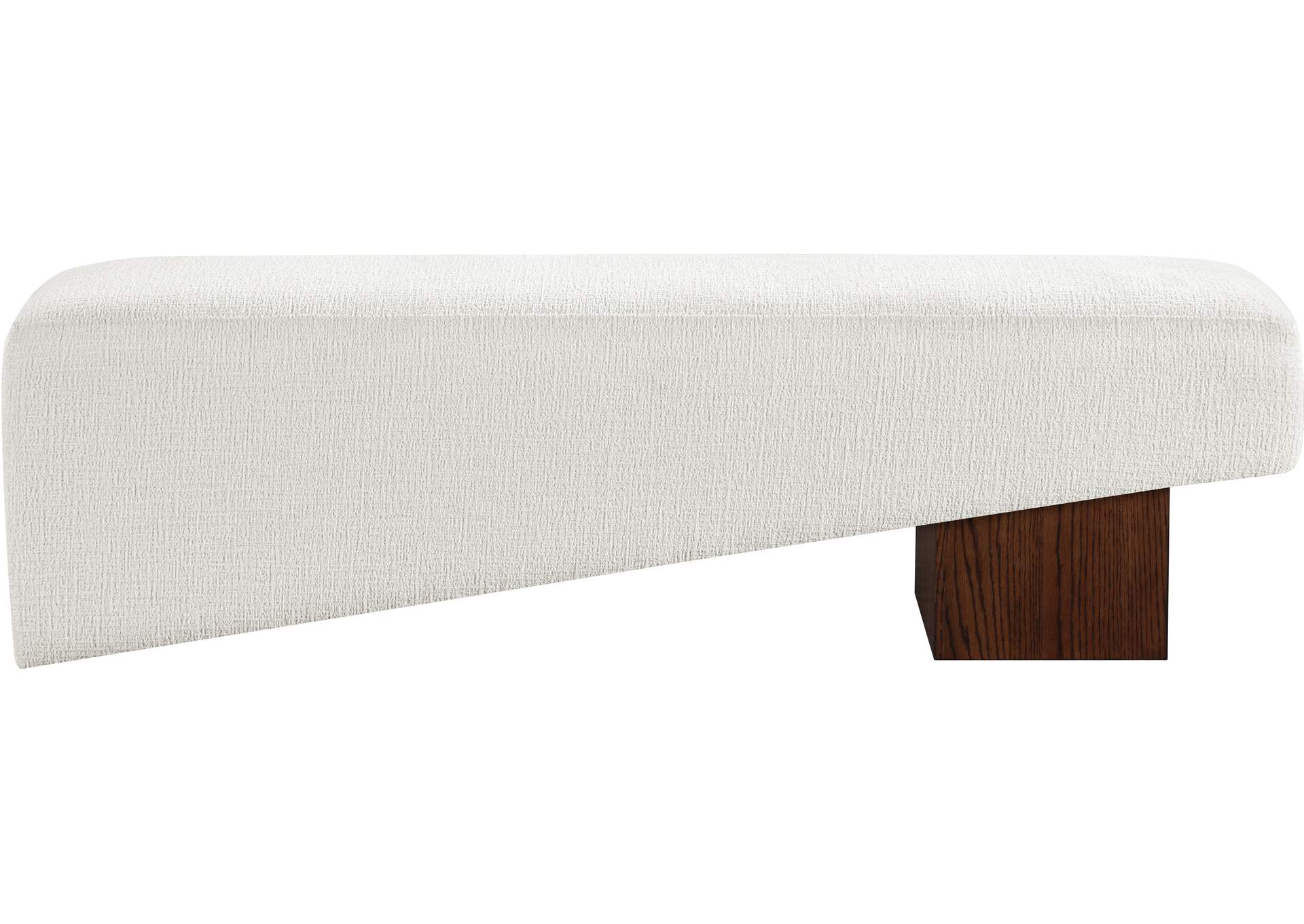 Alora Cream Fabric Bench image 4