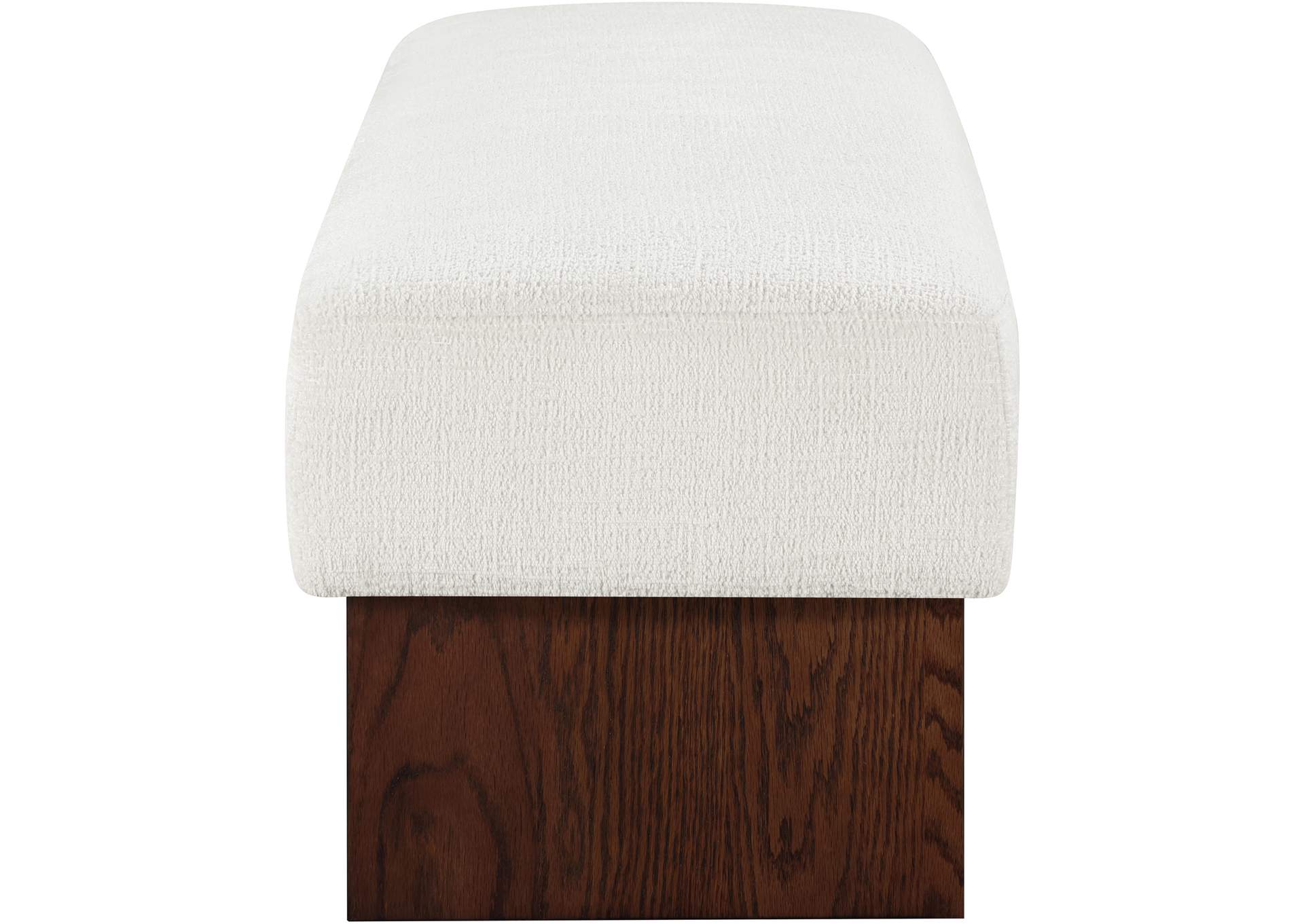 Alora Cream Fabric Bench image 5