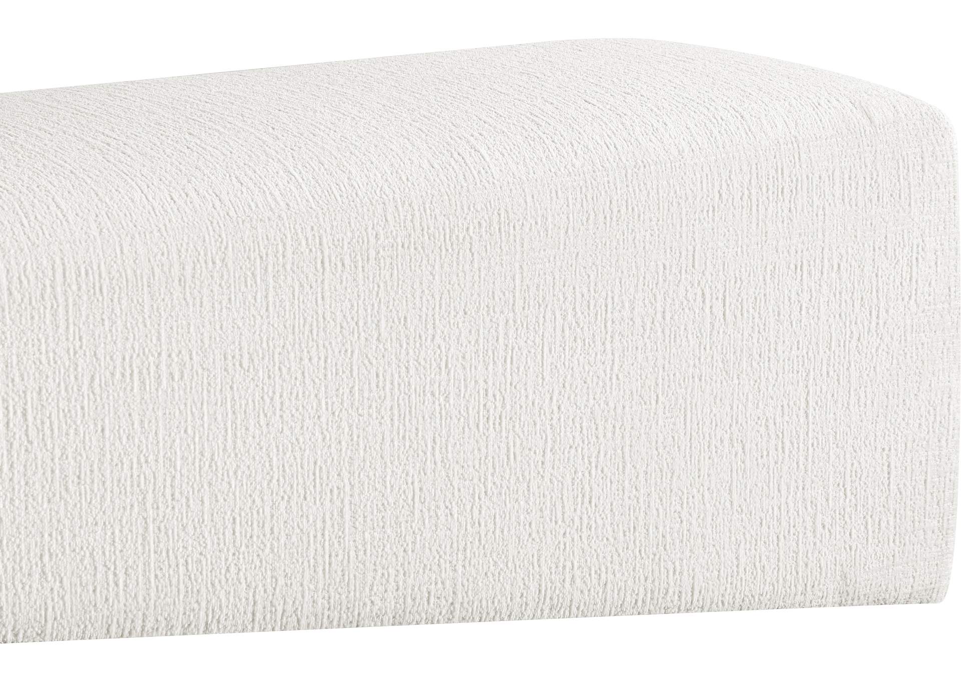 Alora Cream Fabric Bench image 7