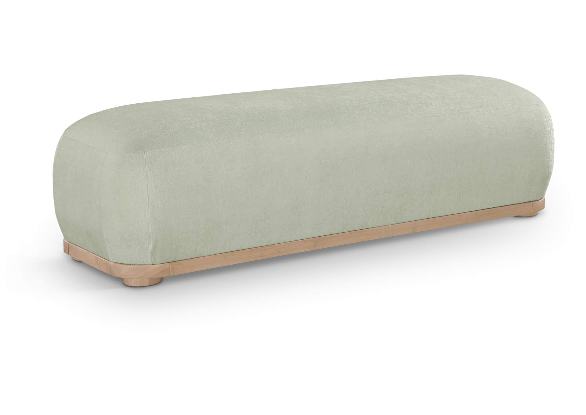 Calum Mint Chenille Fabric Bench image 1