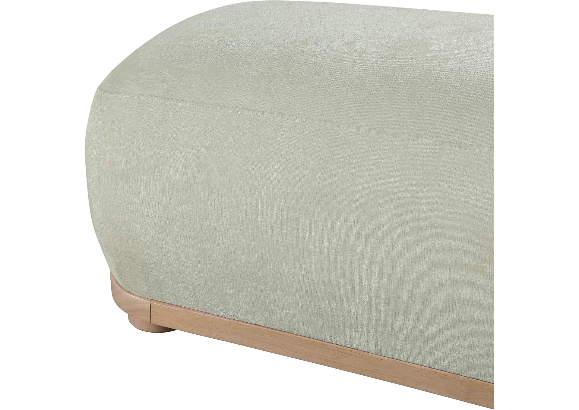 Calum Mint Chenille Fabric Bench image 6