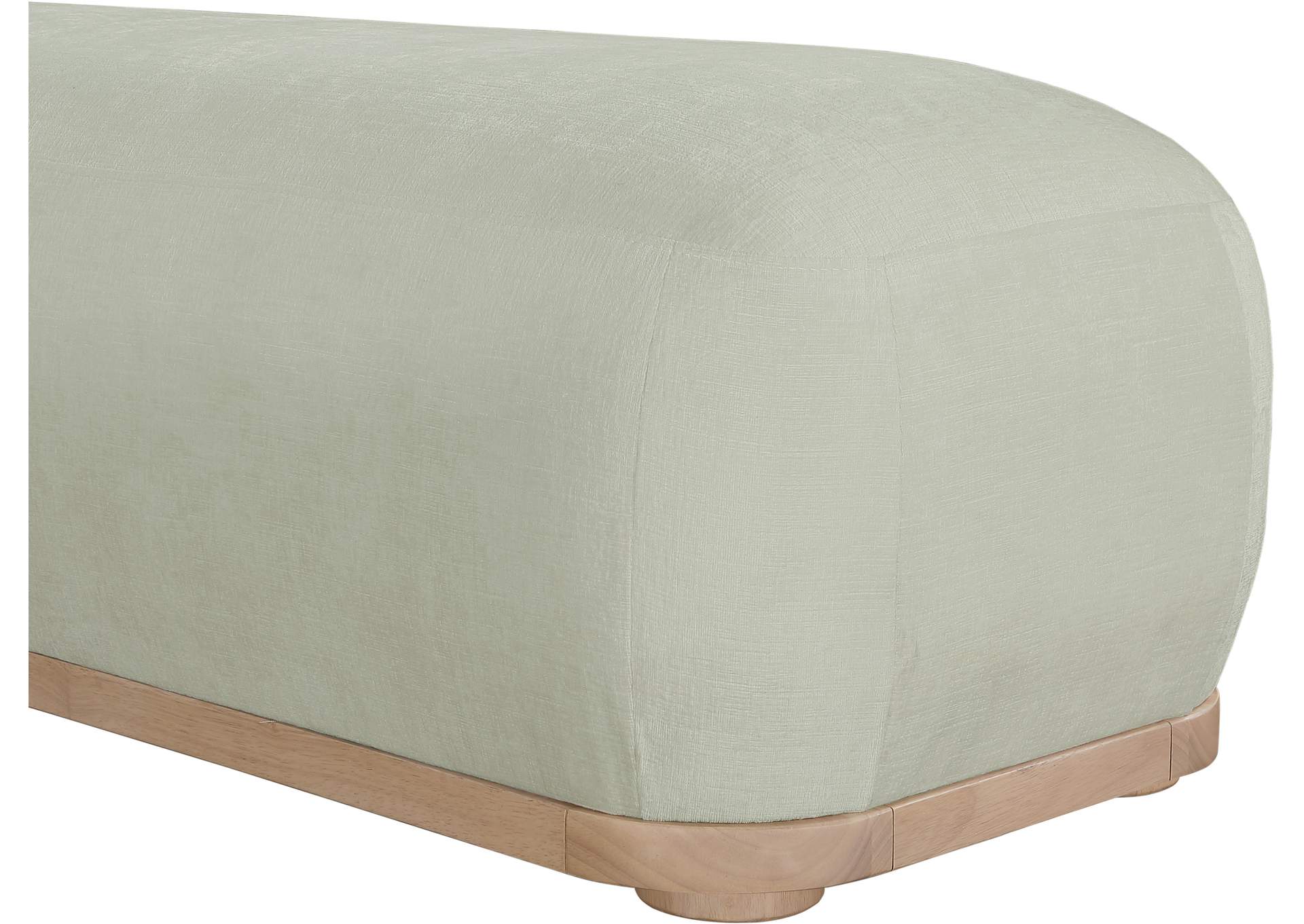 Calum Mint Chenille Fabric Bench image 7