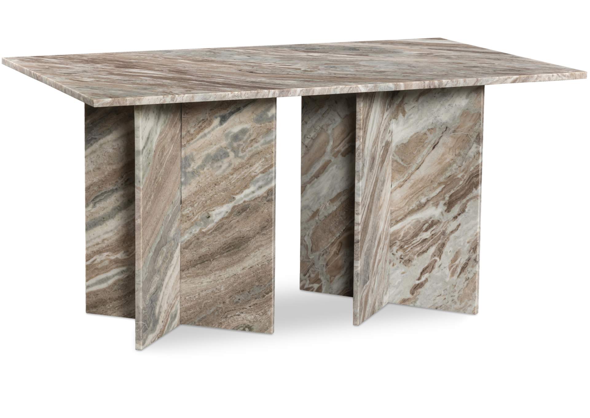 Verona Brown Dining Table (3 Boxes)