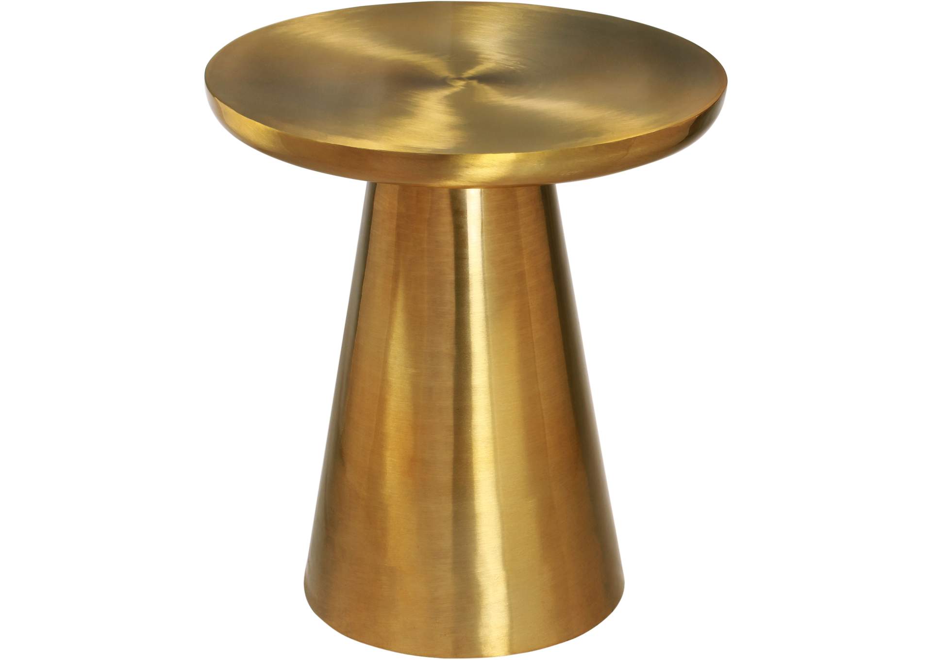Martini Brushed Gold End Table