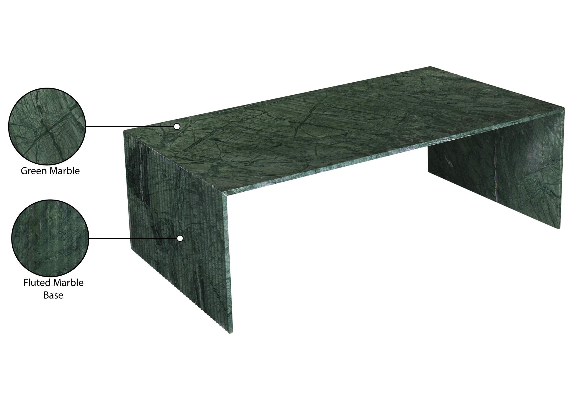Lucca Green Coffee Table image 11