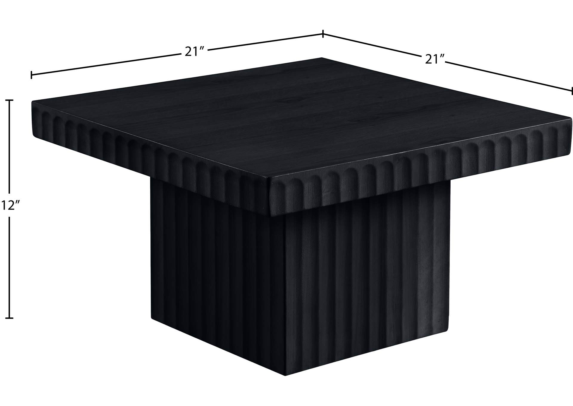 Spencer Black Oak Veneer Coffee Table