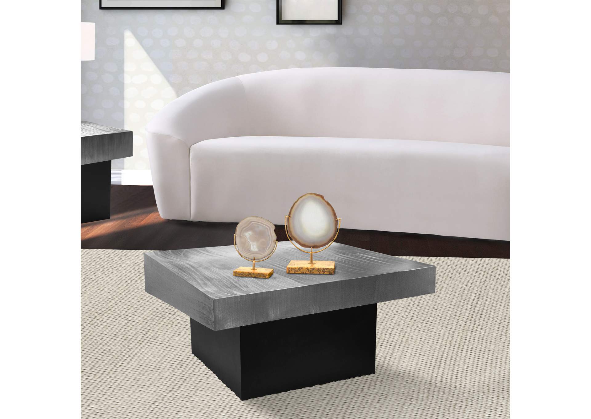 Palladium Silver Coffee Table