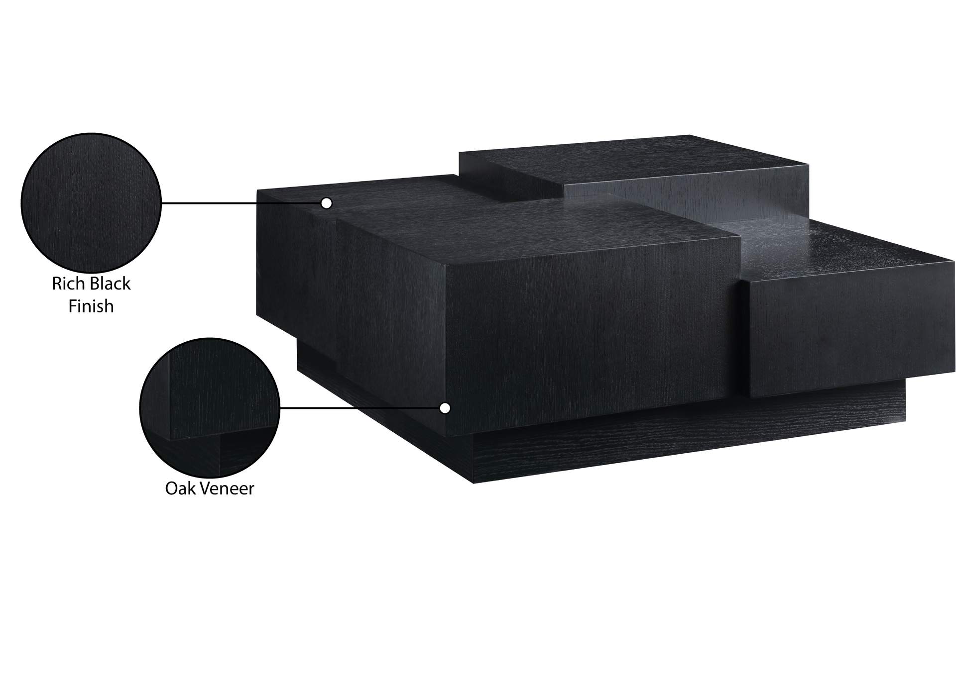 Mateo Black Coffee Table image 9