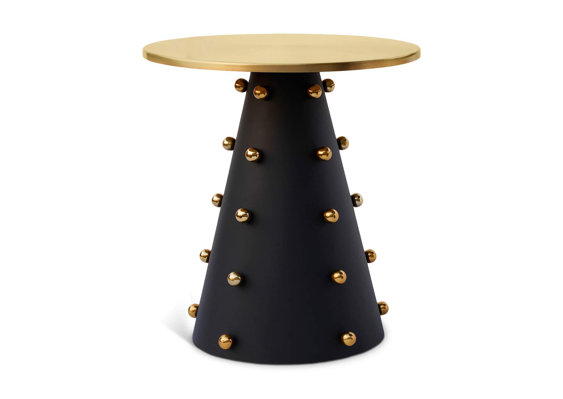 Raven Black - Gold End Table