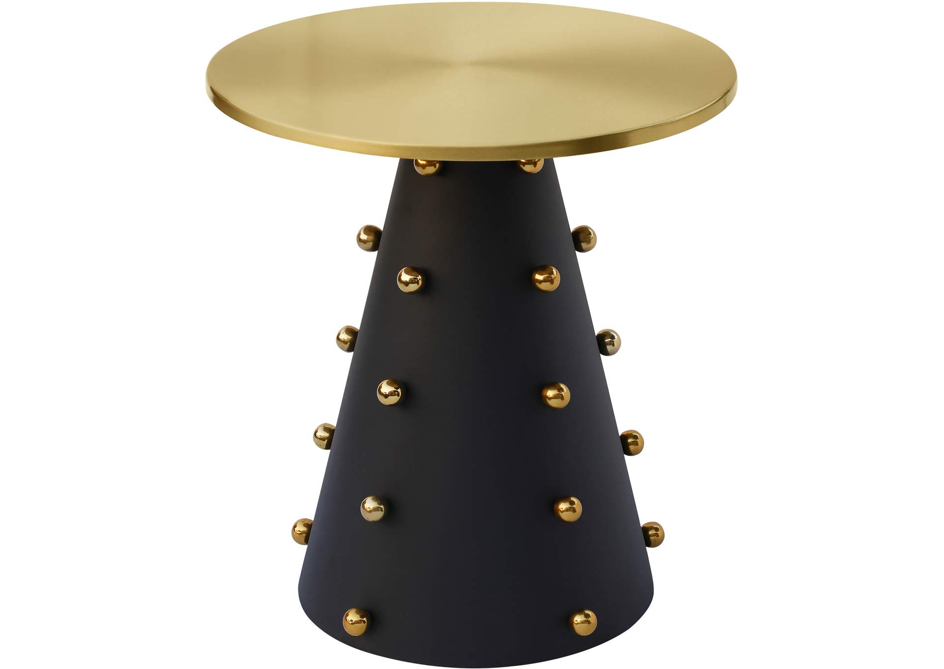 Raven Black - Gold End Table
