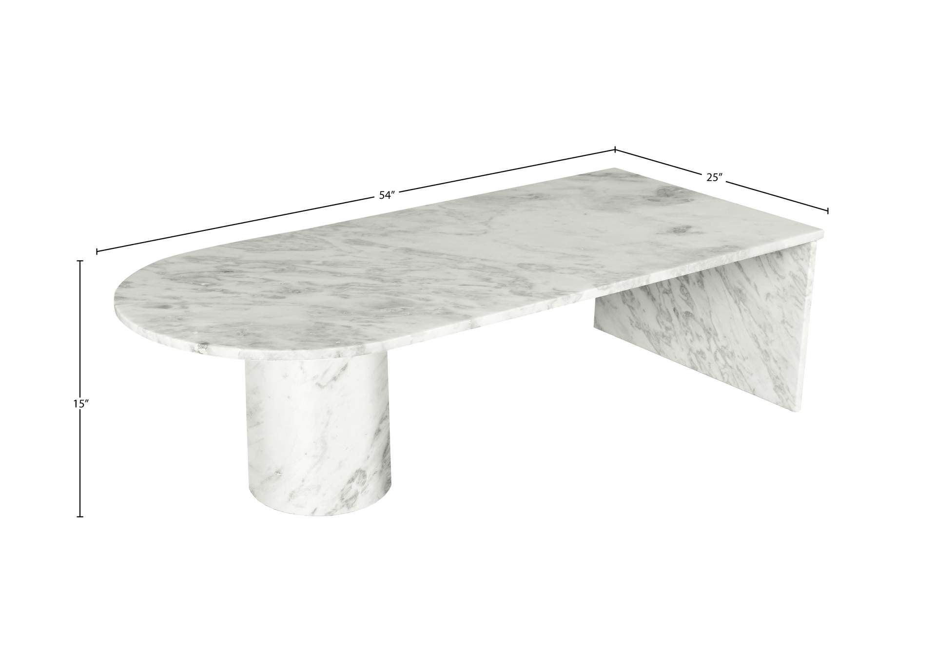 Salerno White Coffee Table