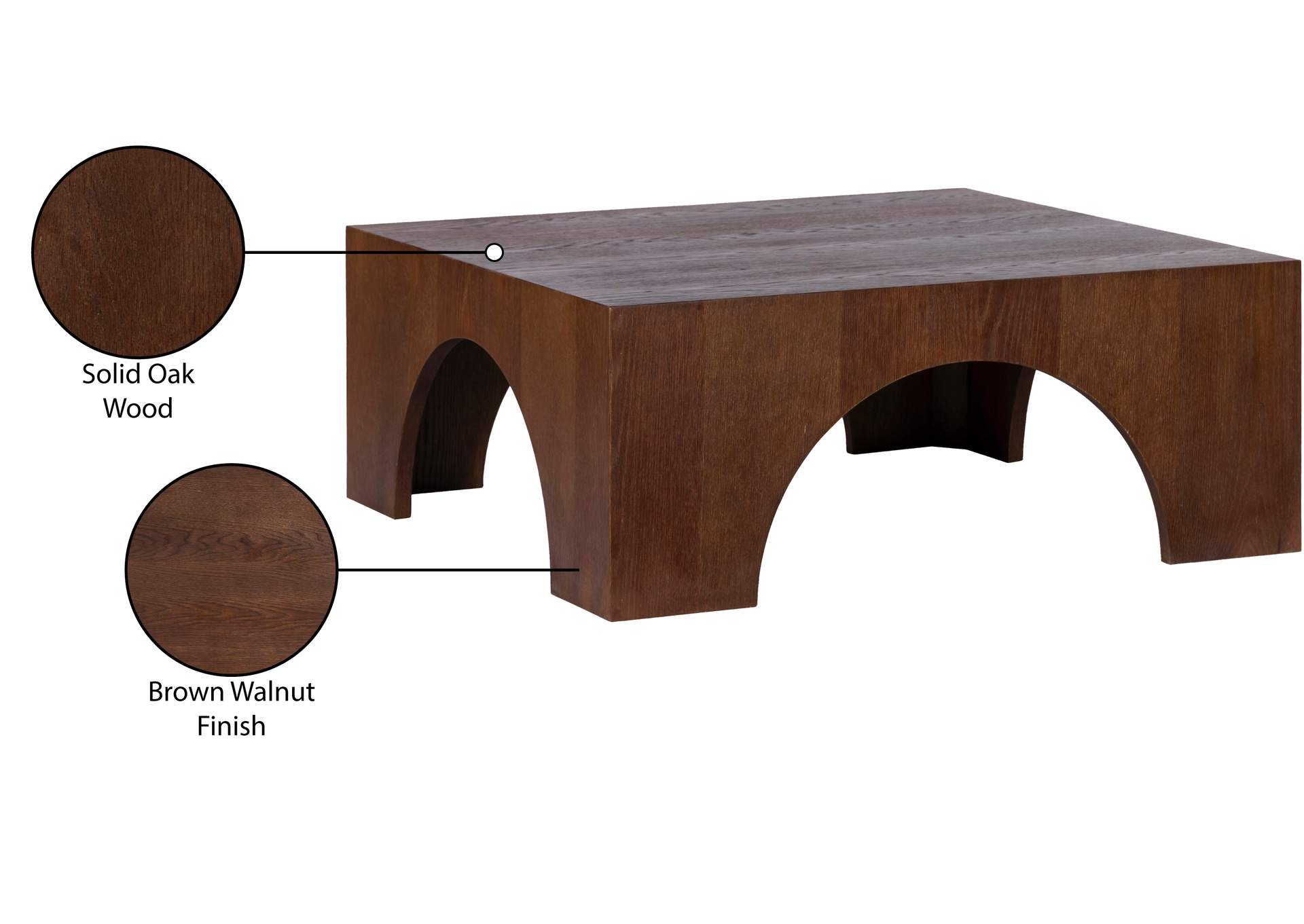 Arch Brown Coffee Table