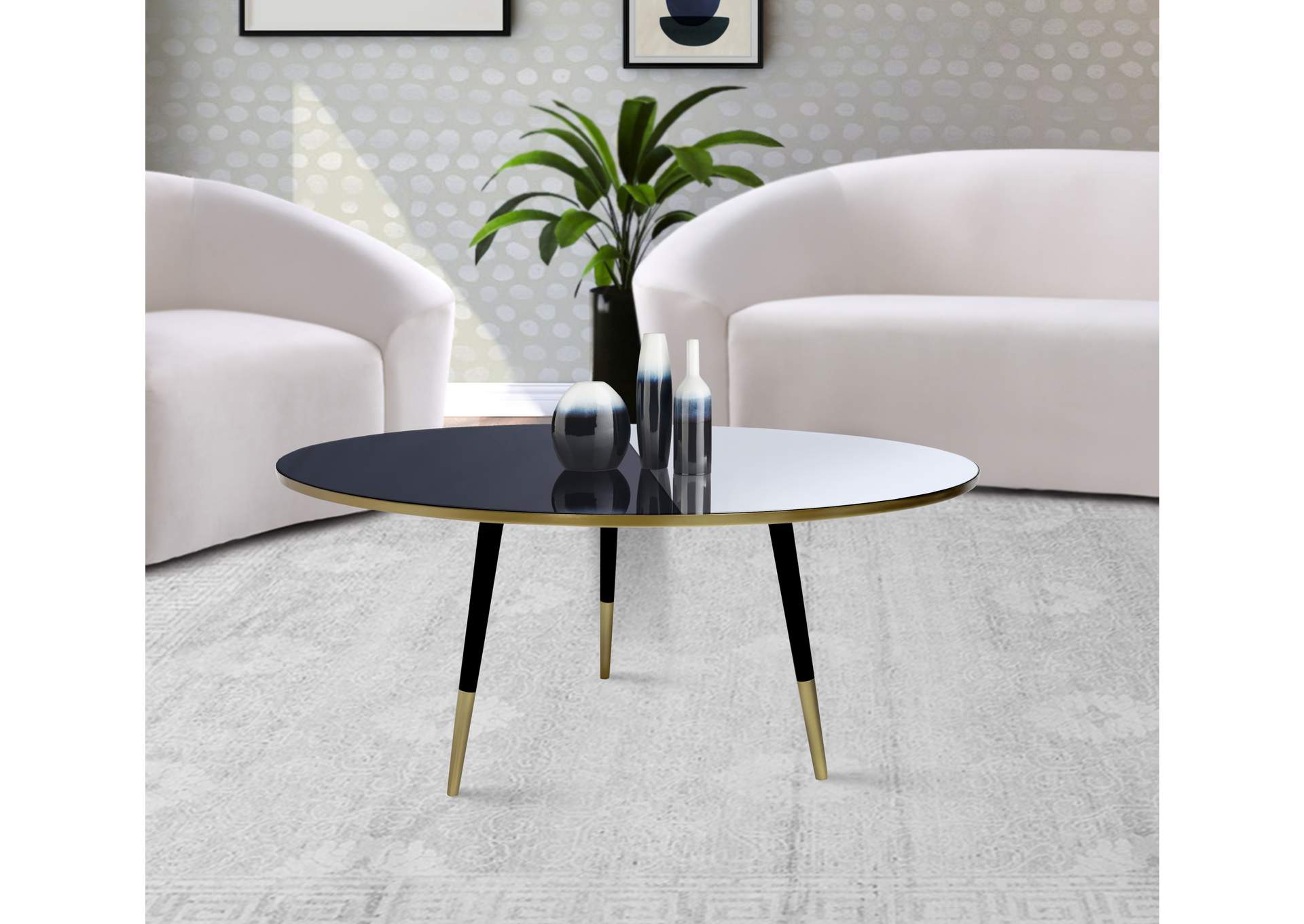Reflection Gold - Black Coffee Table