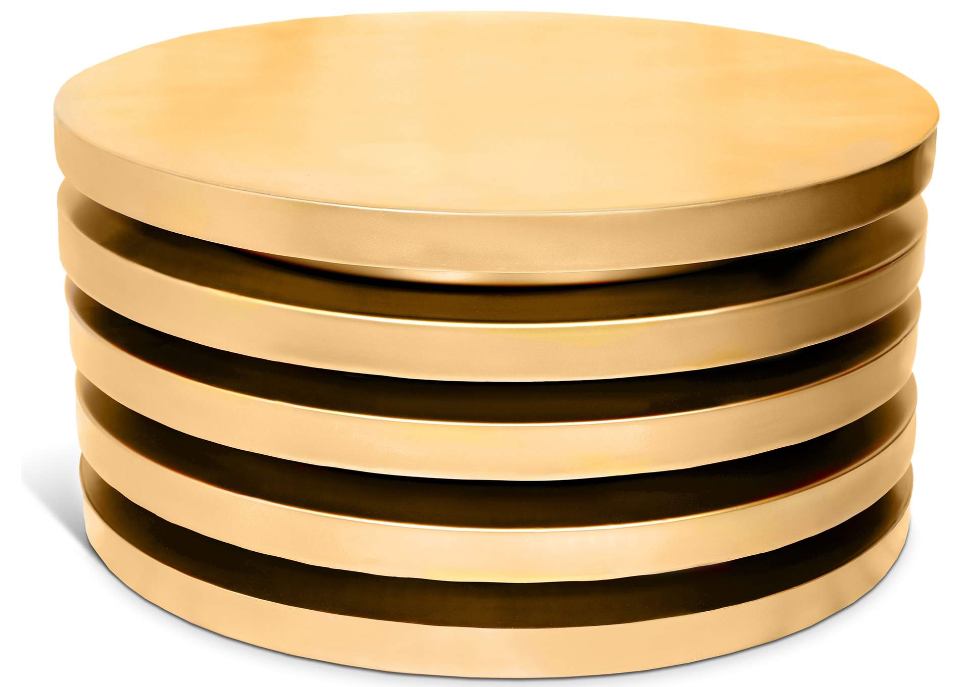 Levels Brushed Gold Coffee Table image 1