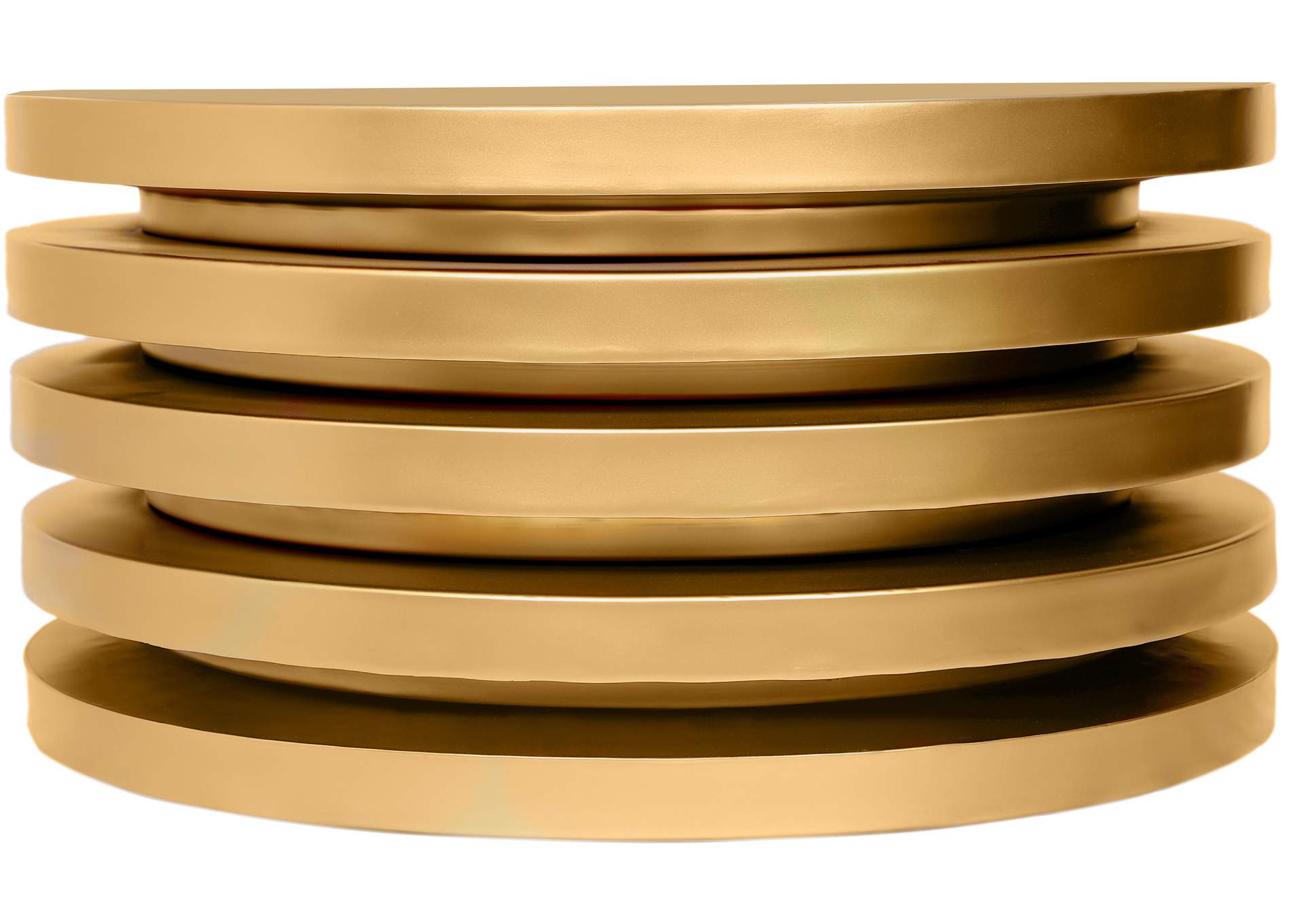 Levels Brushed Gold Coffee Table image 4