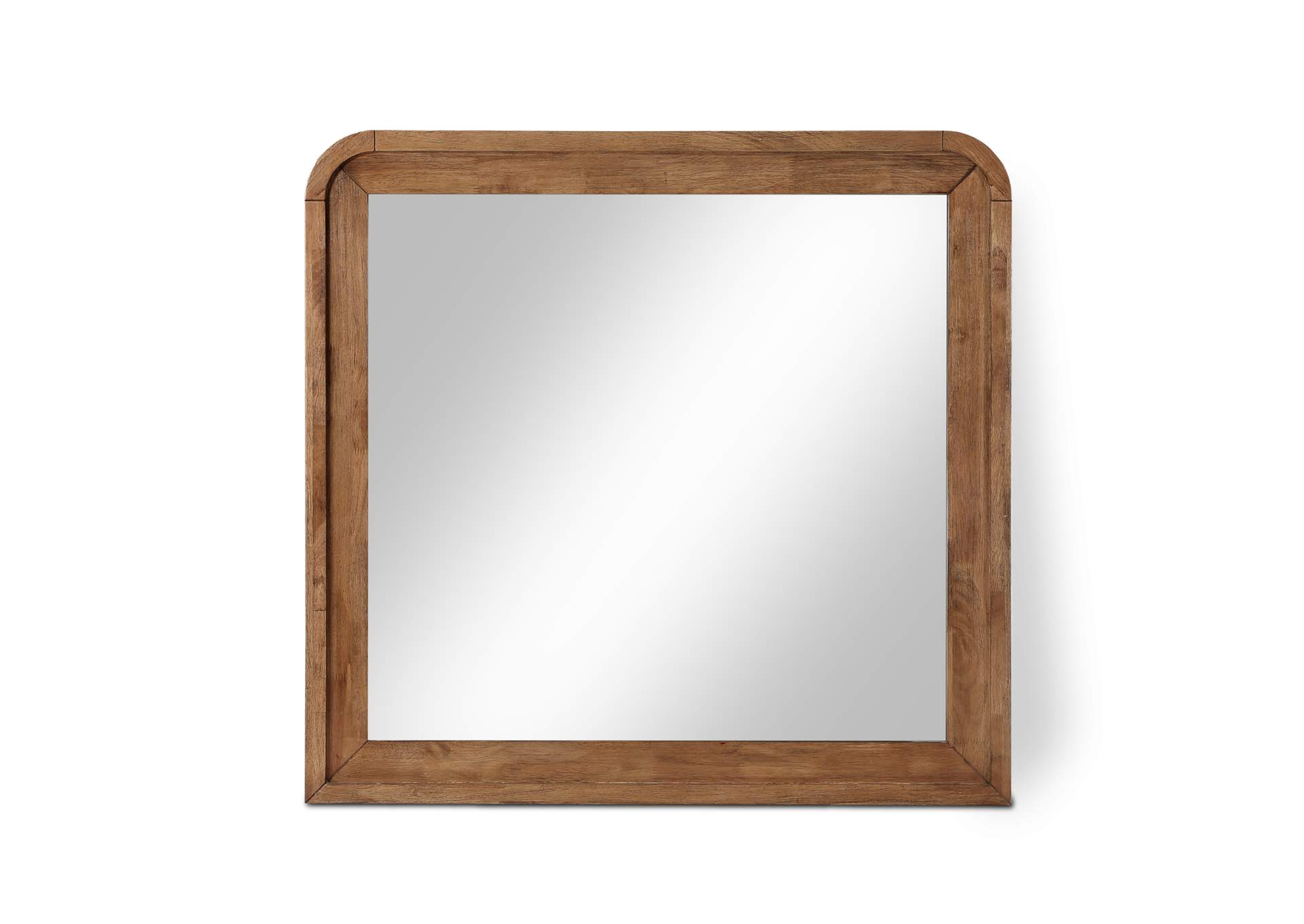 Fluted Walnut Mirror