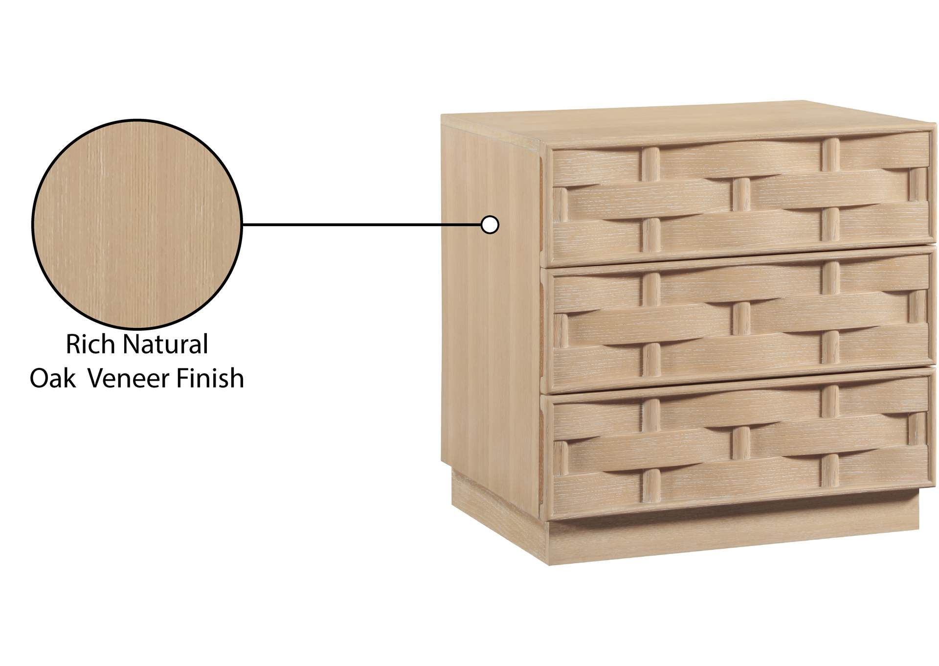 Weave Natural Night Stand