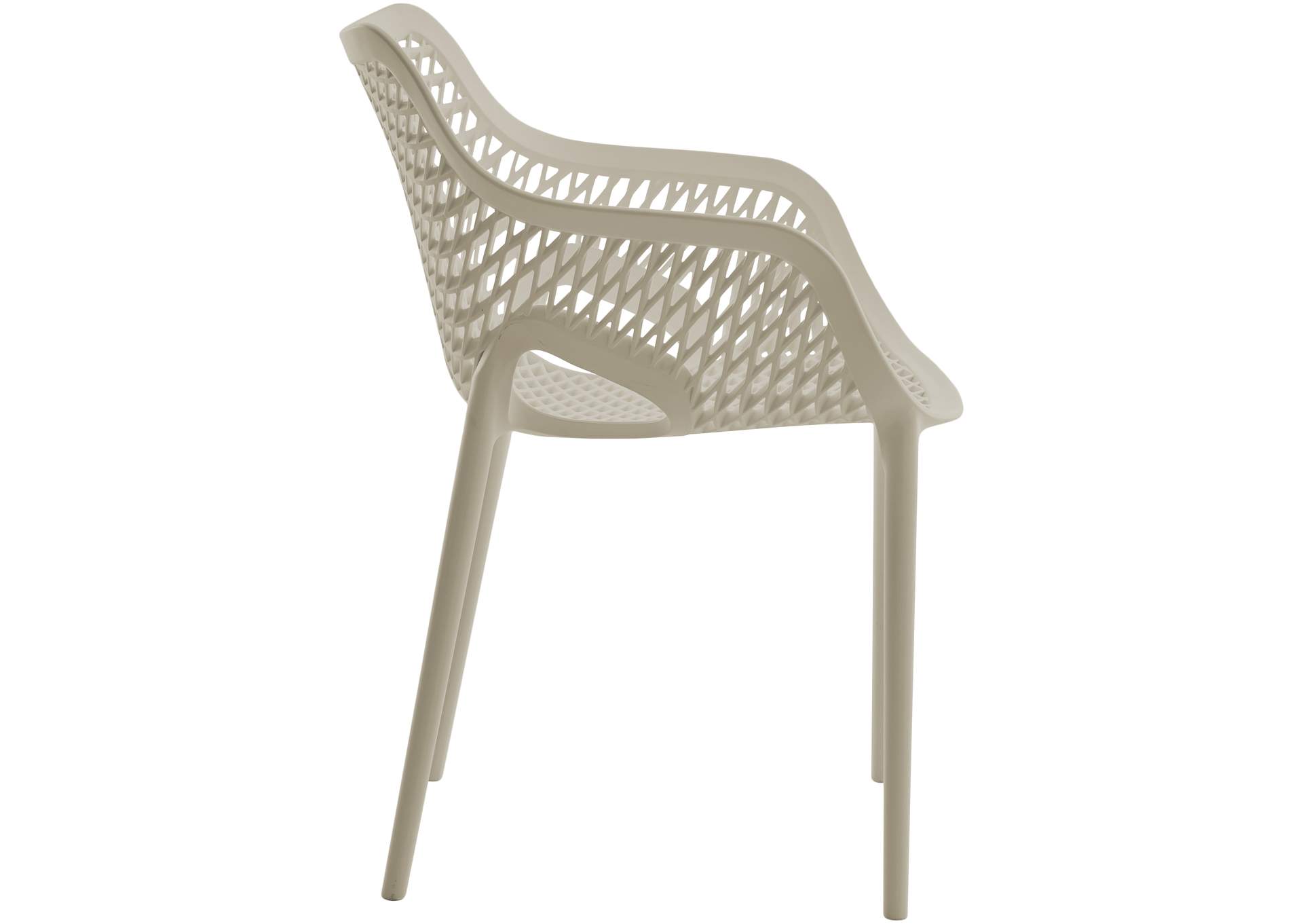 Mykonos Taupe Outdoor Patio Dining Chair
