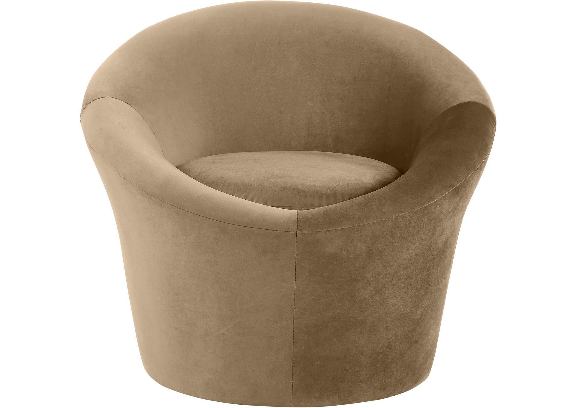 Tristan Beige Velvet Accent Chair