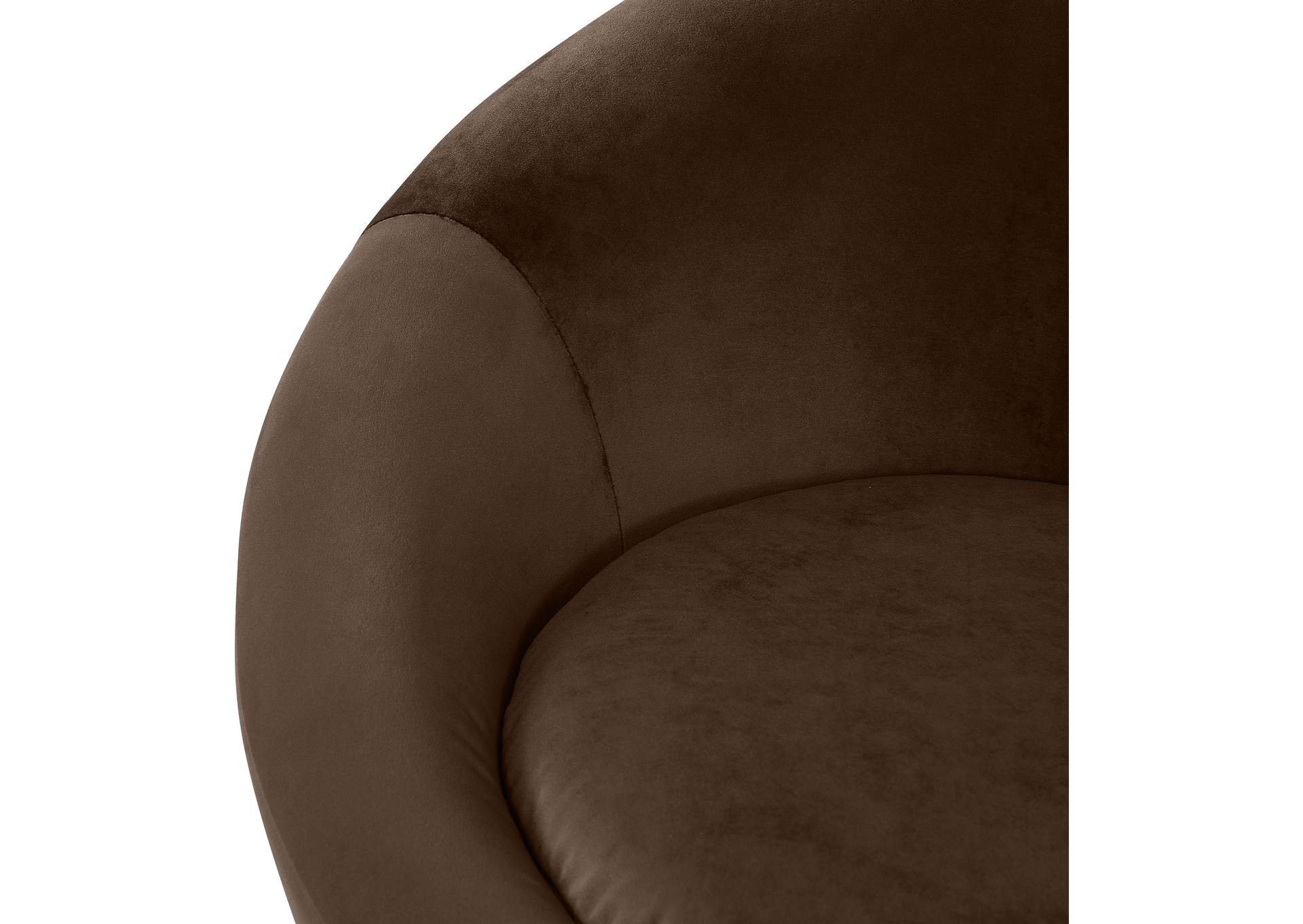 Tristan Brown Velvet Accent Chair