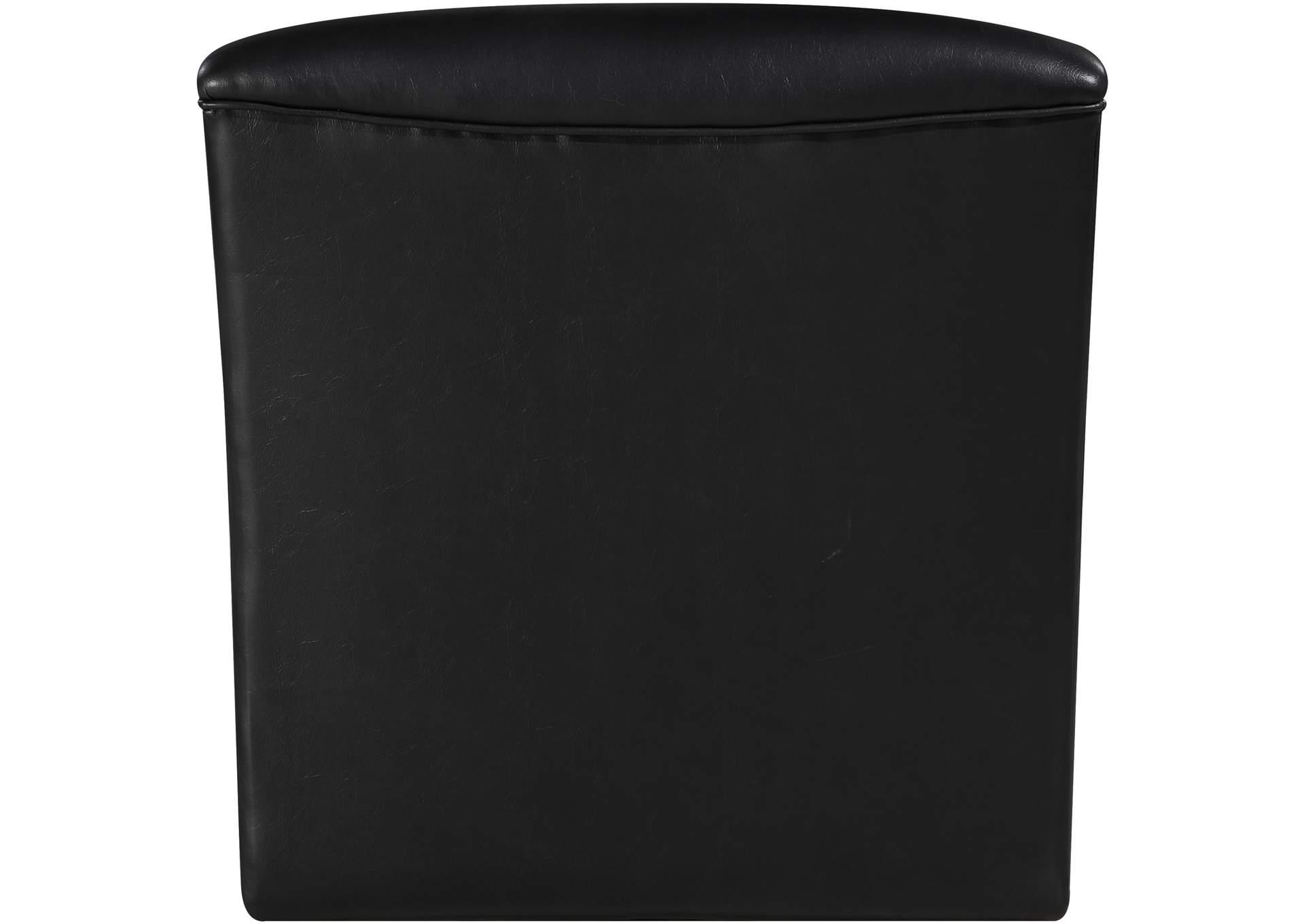Vega Black Vegan Leather Accent Chair image 6