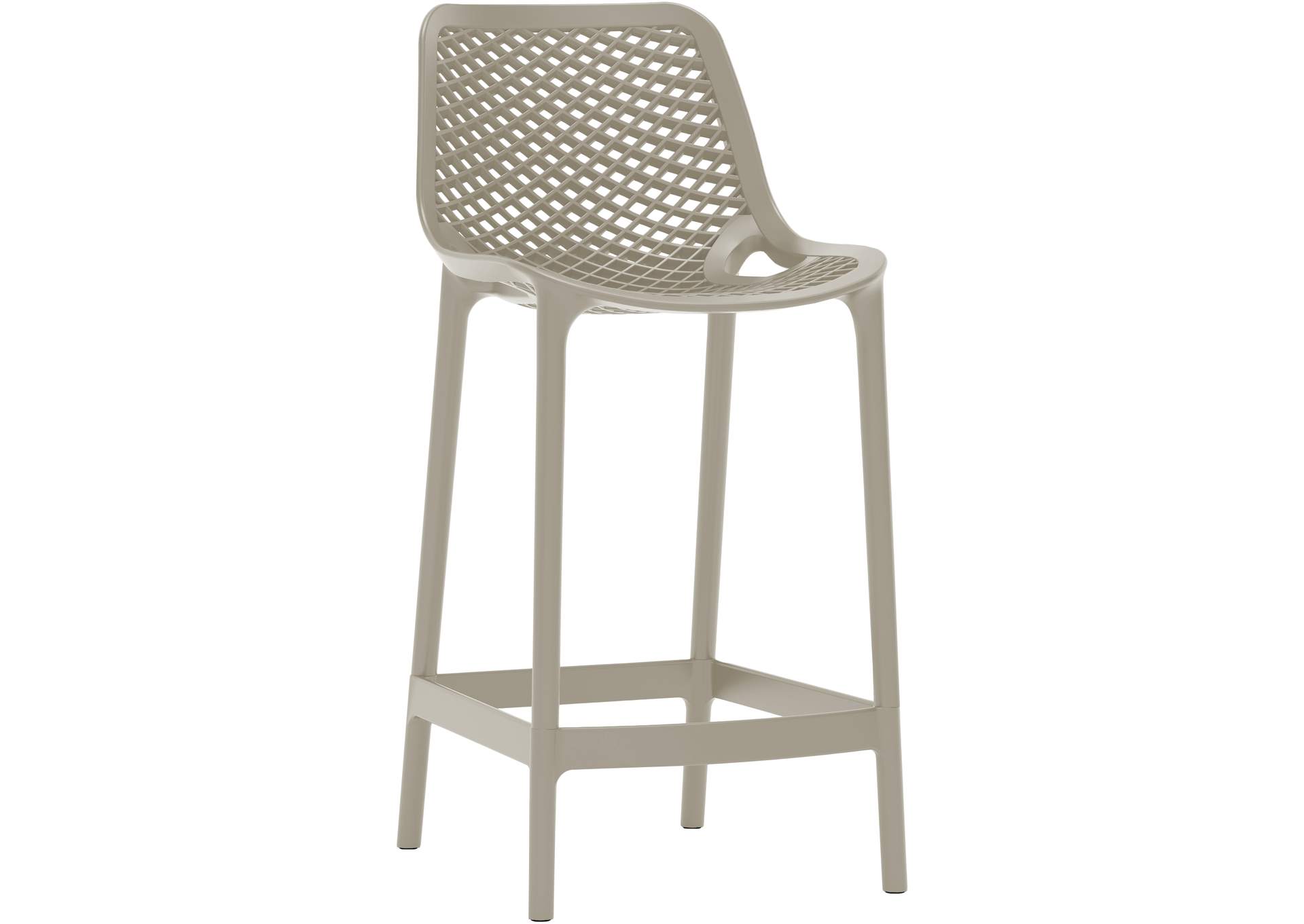 Mykonos Taupe Outdoor Patio Stool
