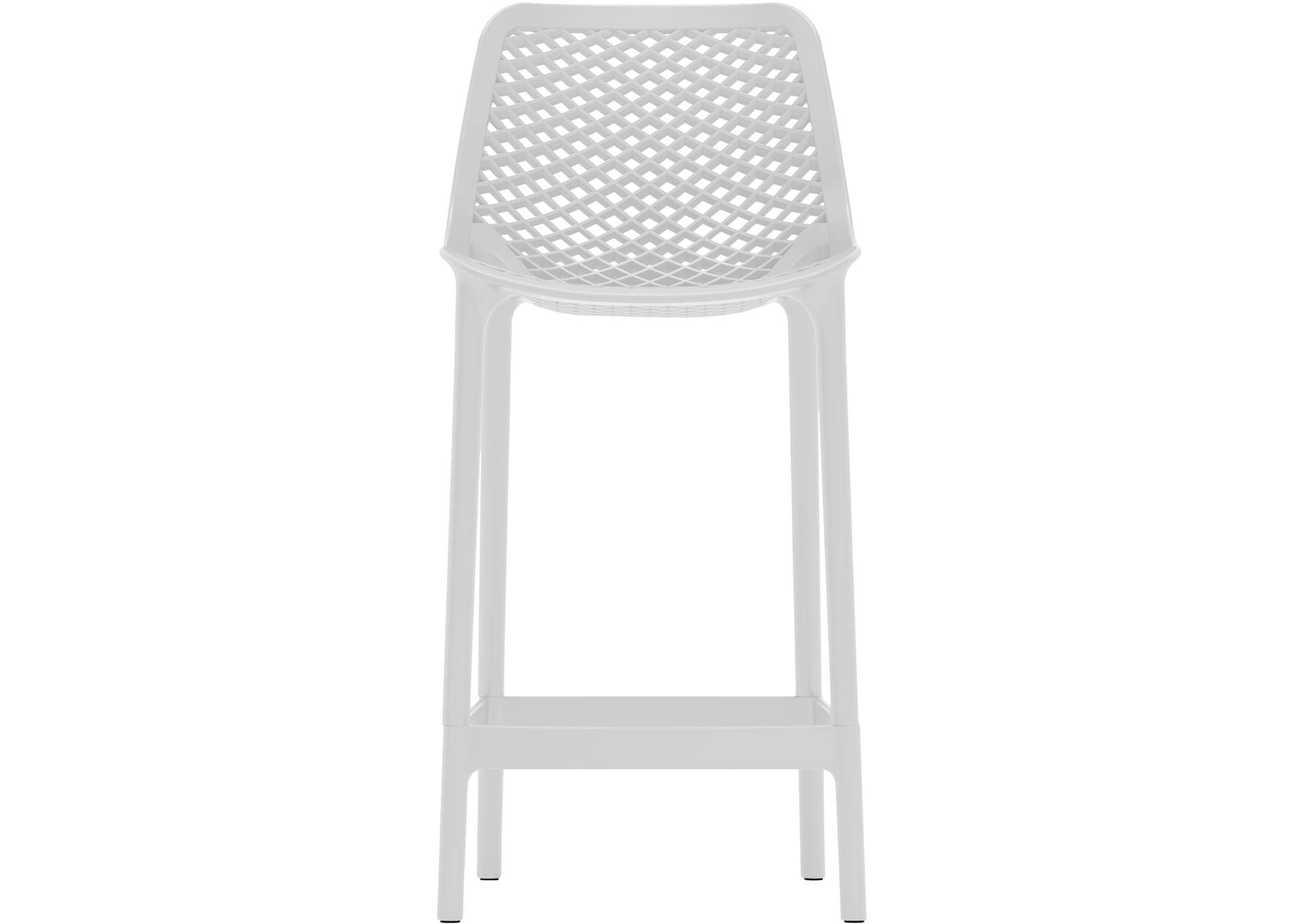 Mykonos White Outdoor Patio Stool Set of 4