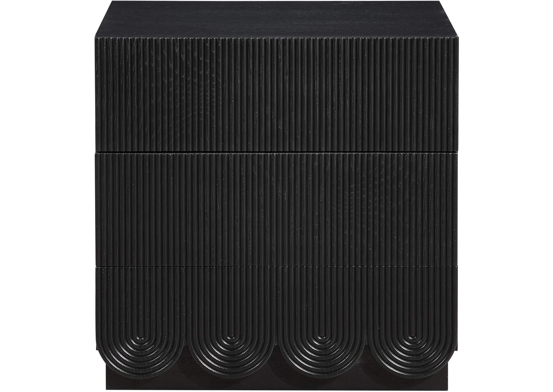Scallop Black Night Stand image 4