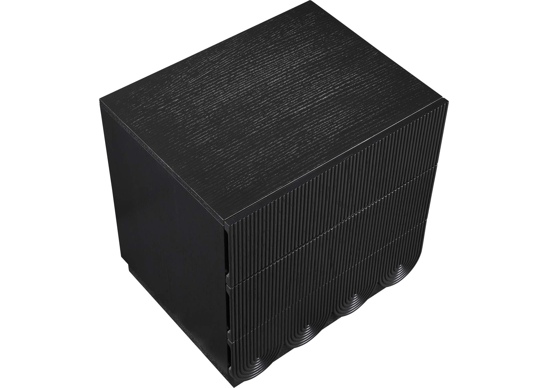 Scallop Black Night Stand image 8