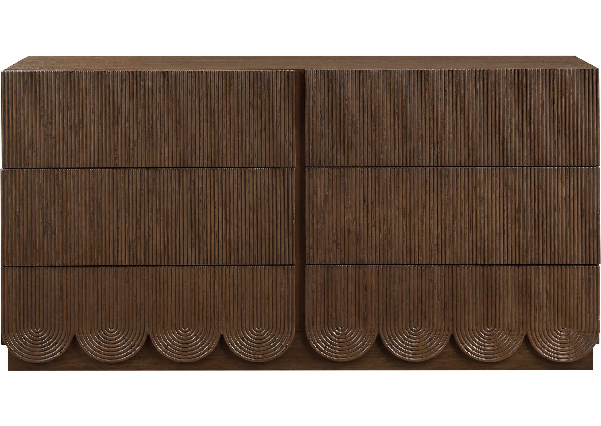 Scallop Brown Dresser