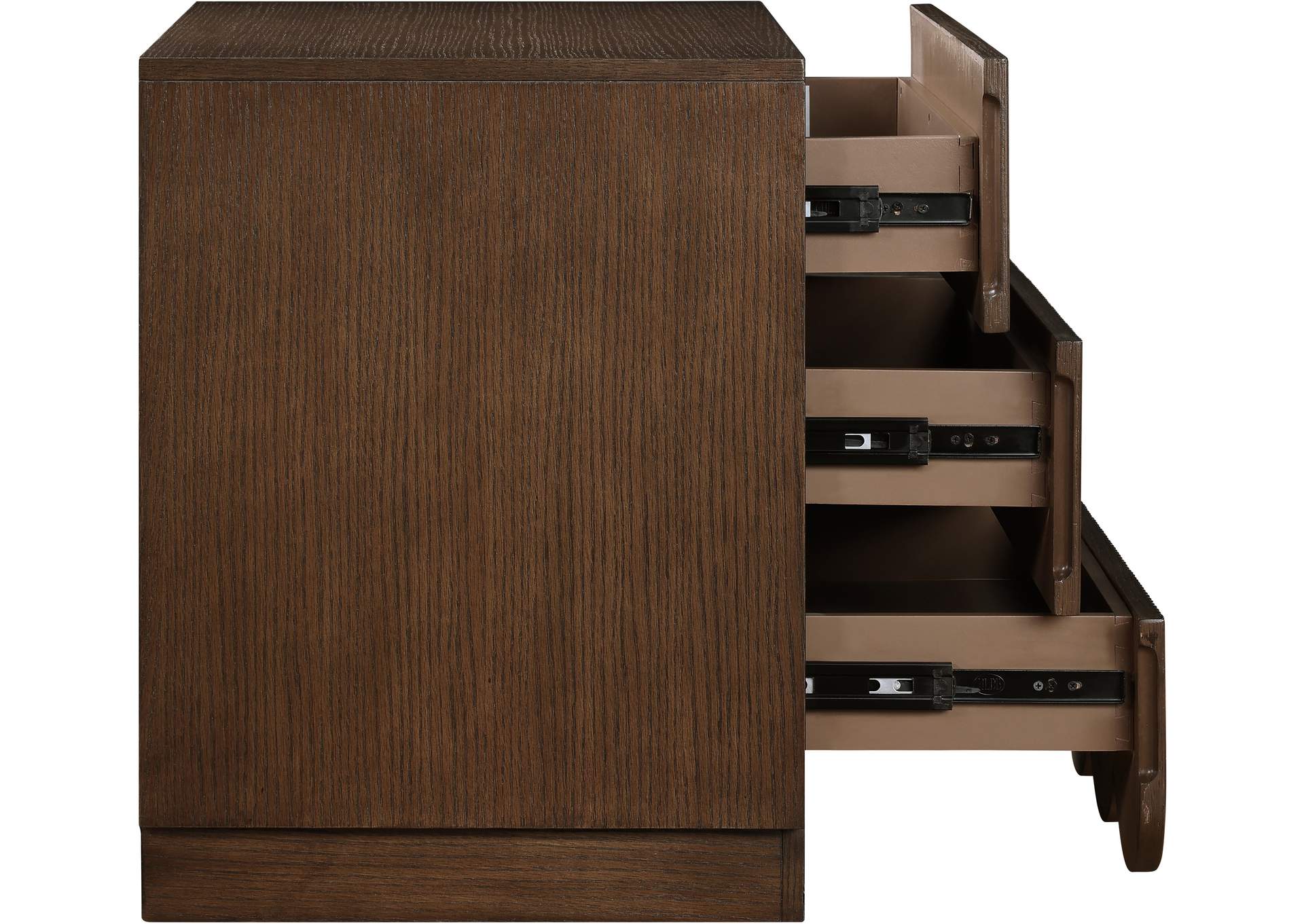 Scallop Brown Night Stand