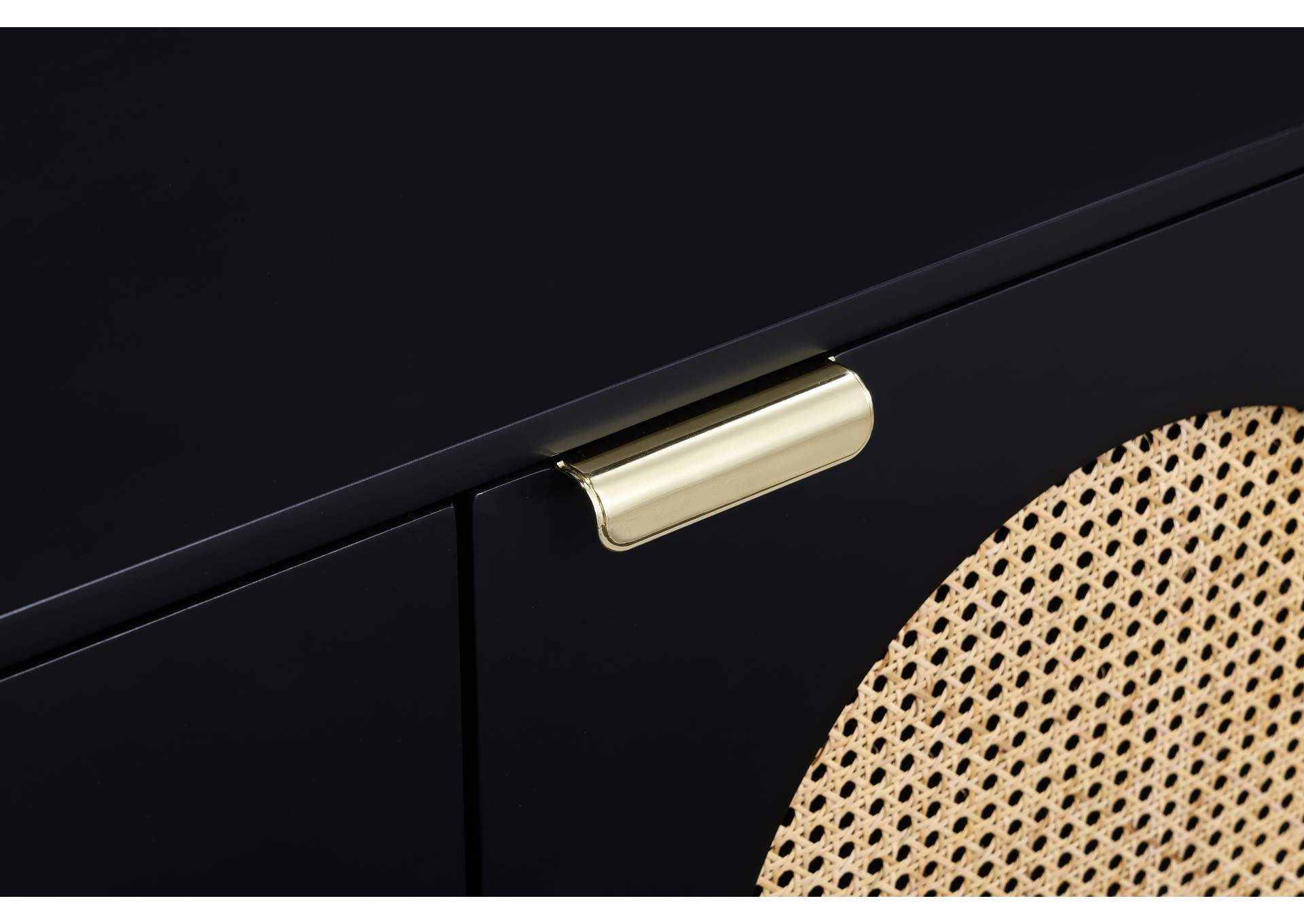Cane Black Sideboard - Buffet