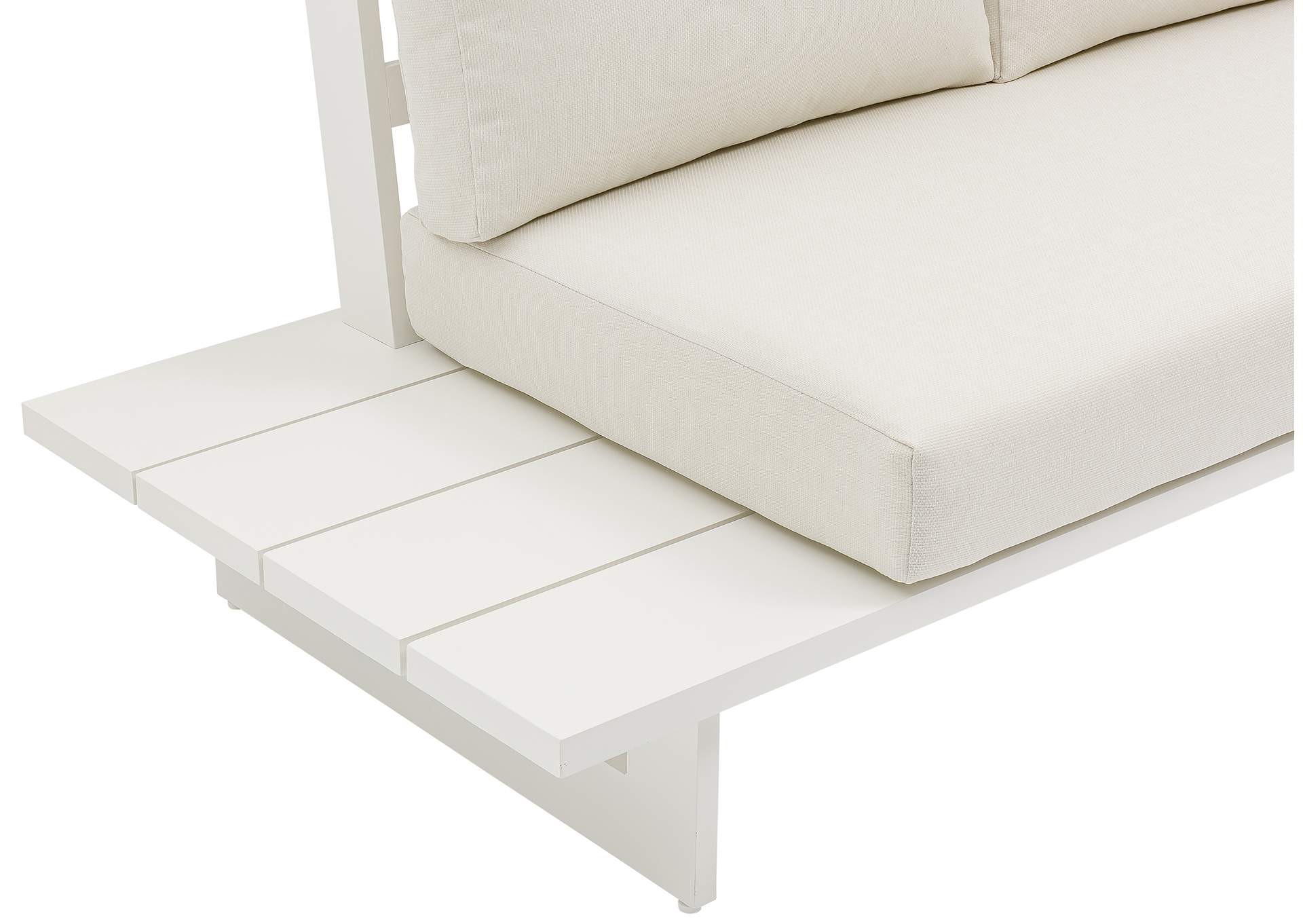 Maldives Cream Water Resistant Fabric Outdoor Patio Modular Sectional