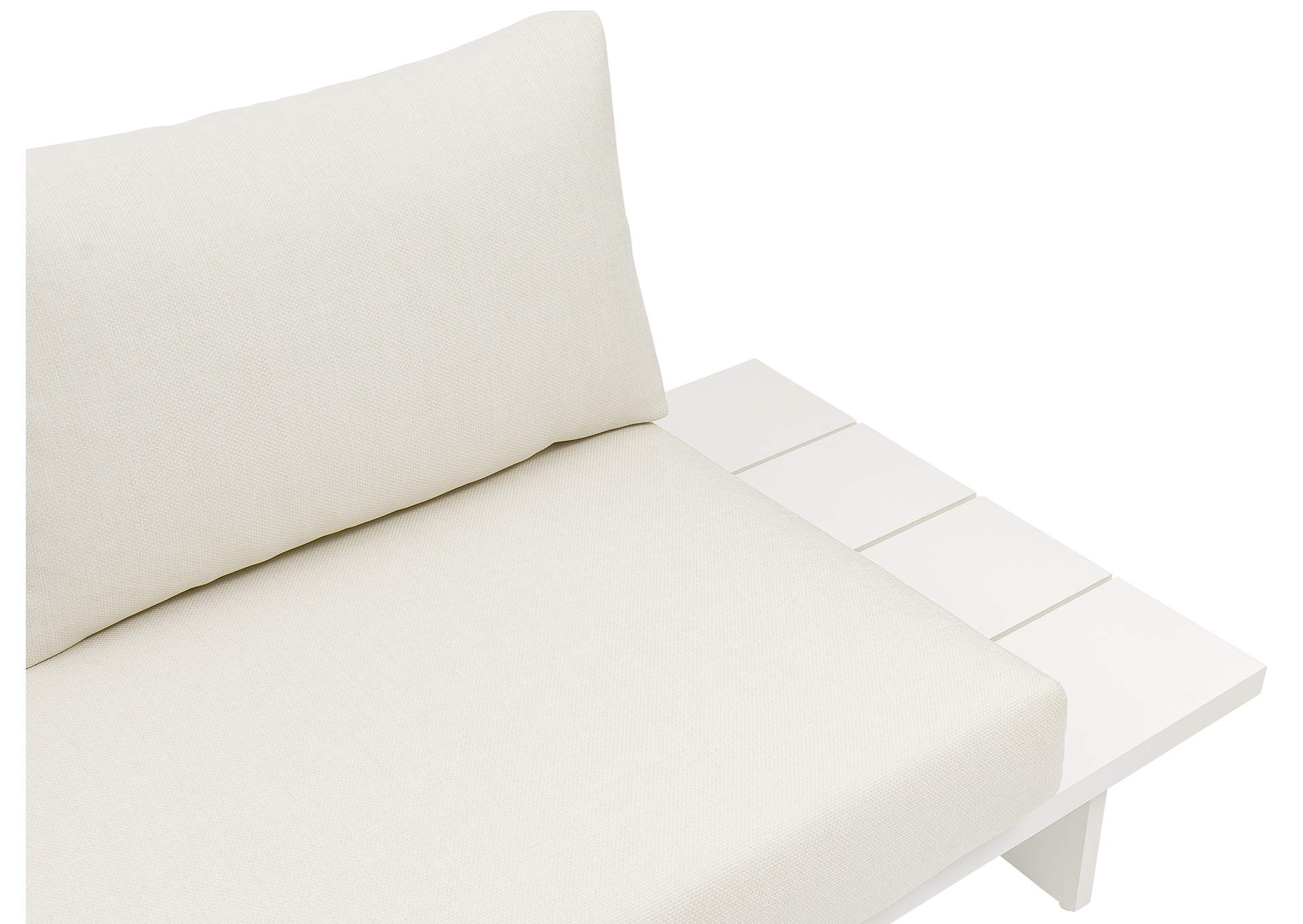 Maldives Cream Water Resistant Fabric Outdoor Patio Modular Sectional