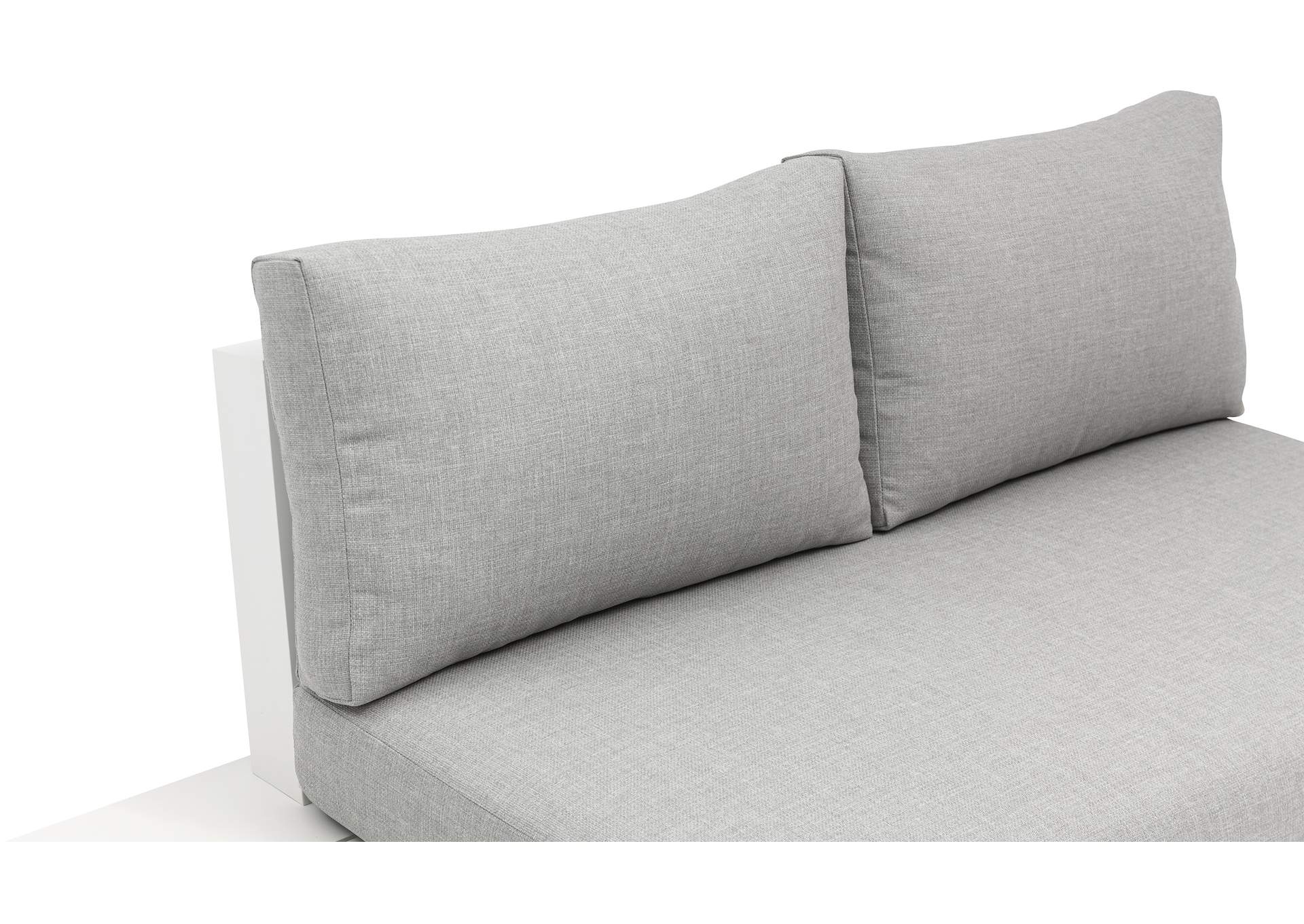 Maldives Grey Water Resistant Fabric Outdoor Patio Modular Sectional