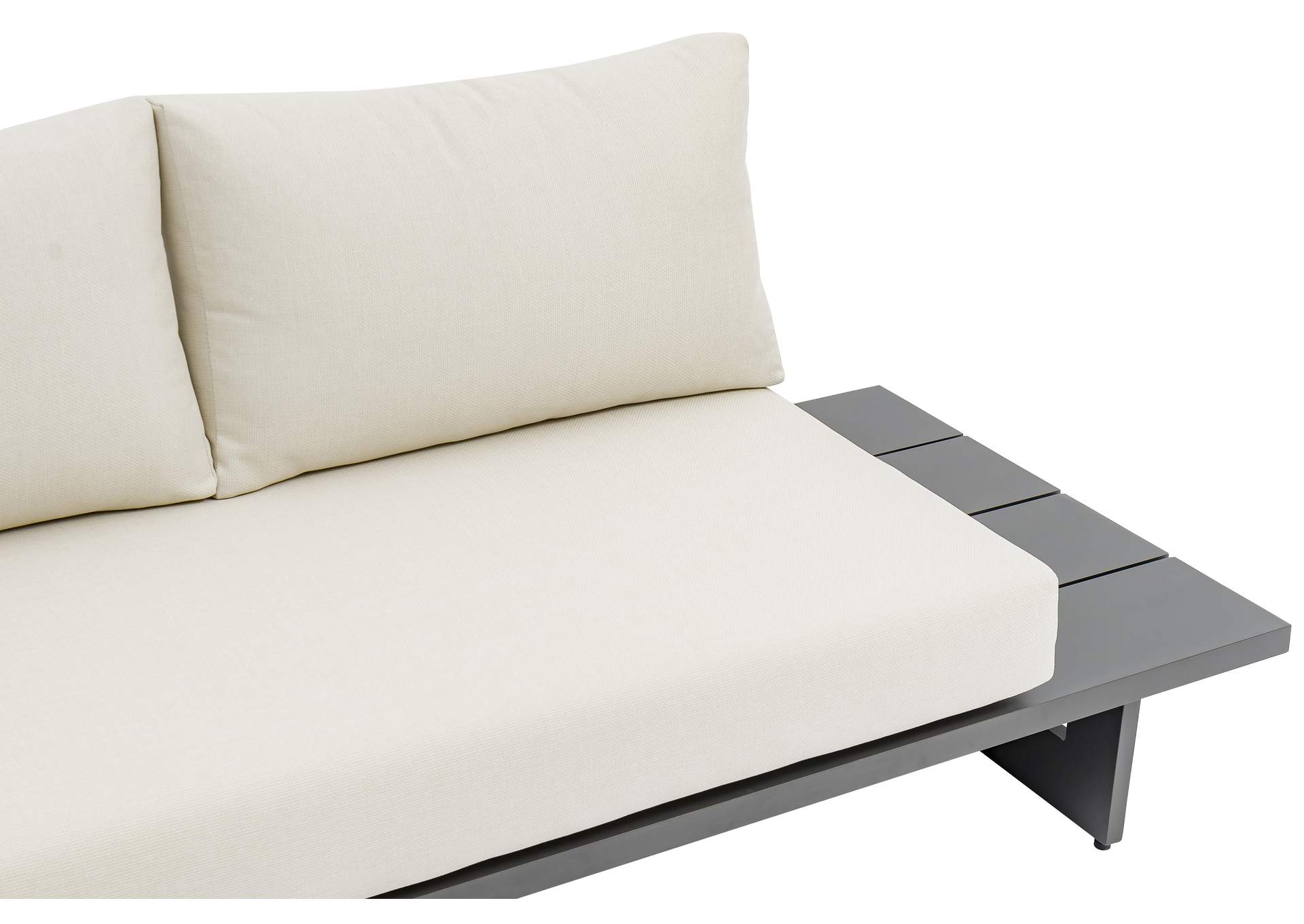 Maldives Cream Water Resistant Fabric Outdoor Patio Modular Sectional